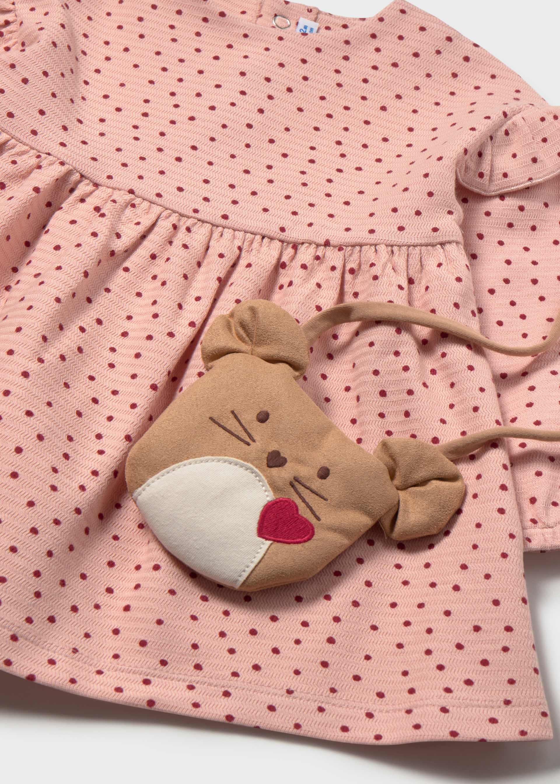 Robe imprimée avec sac bébé