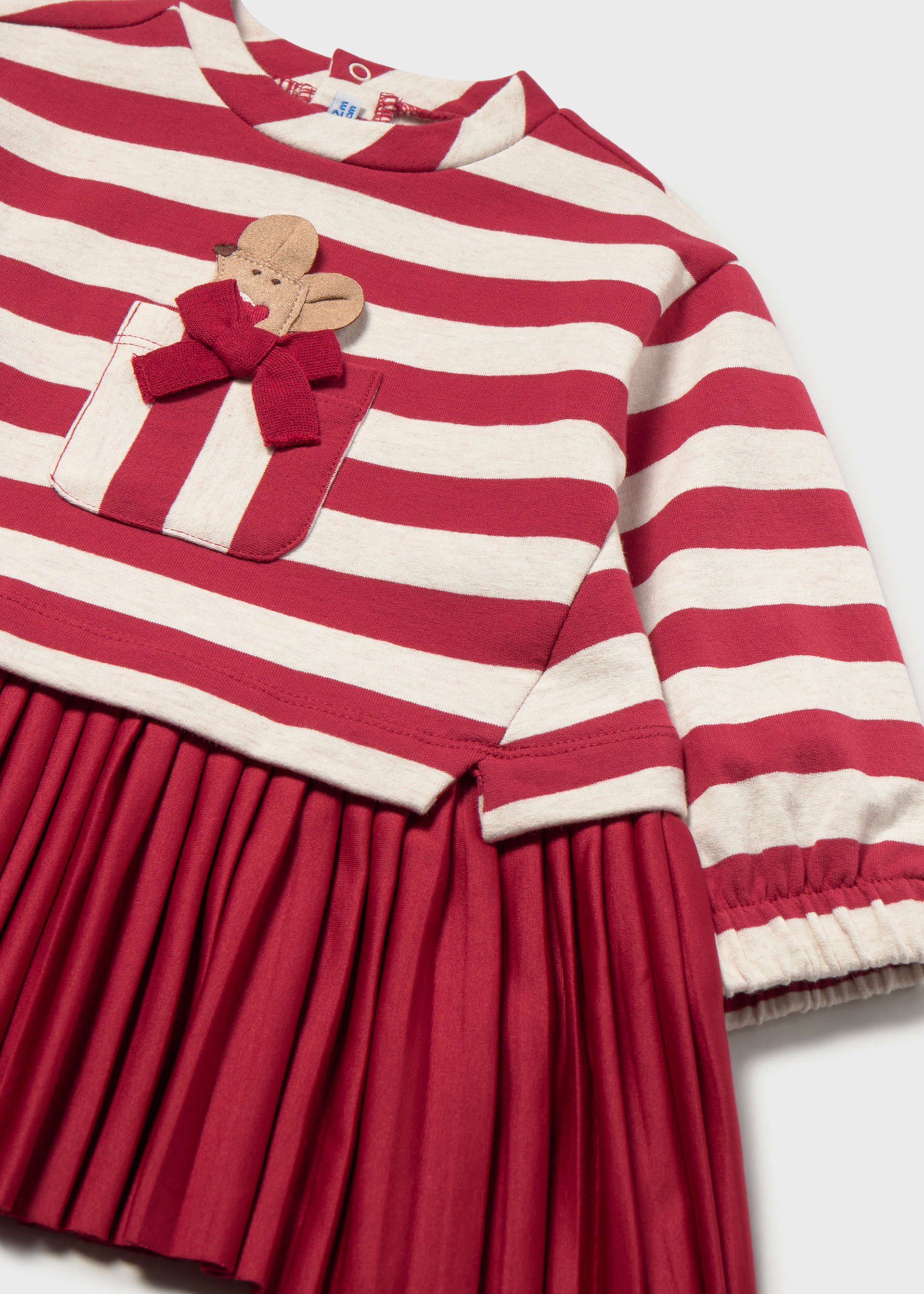 Baby fleece combo dress