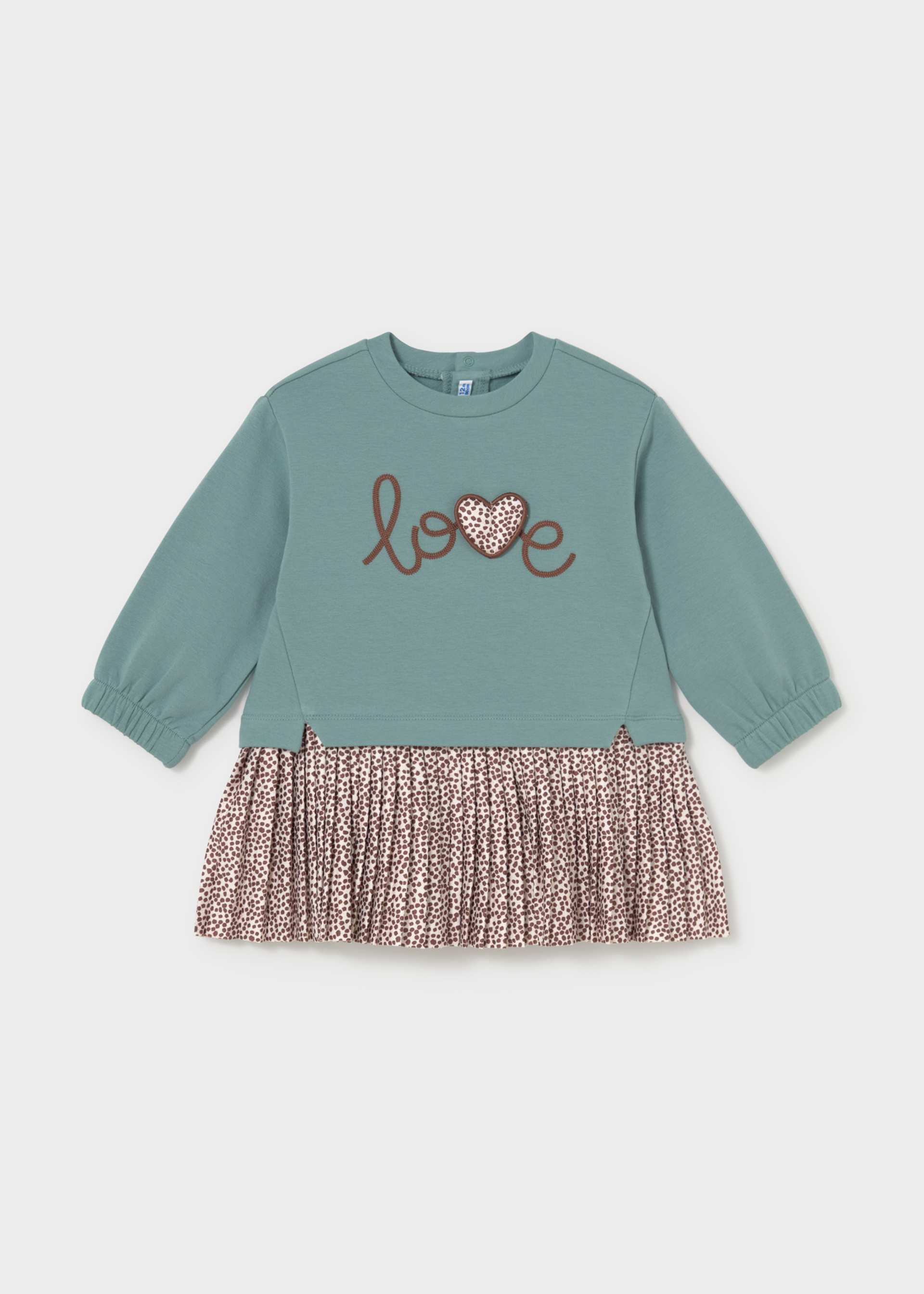 Vestito combinato felpa bimba