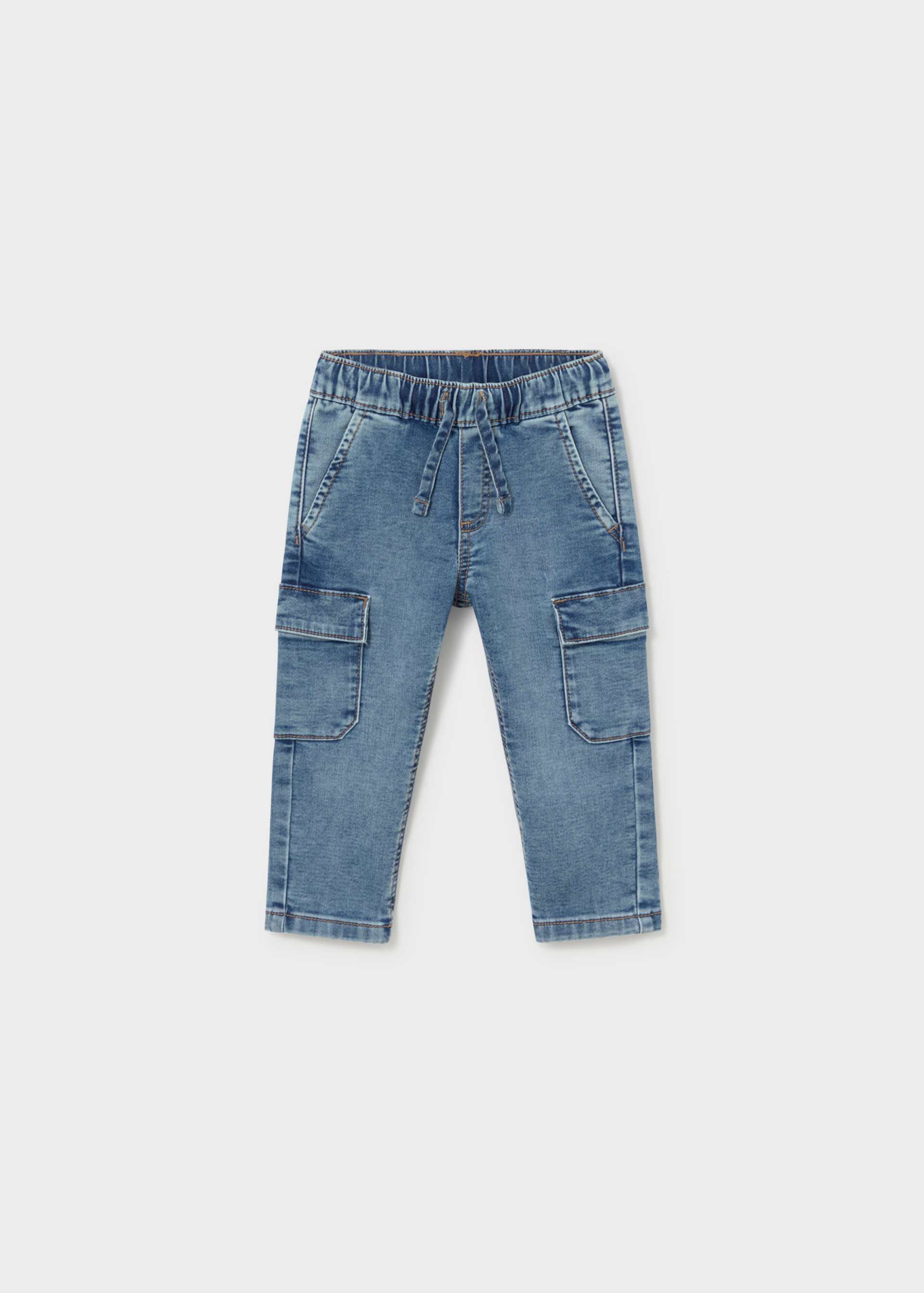 Baby Cargo Denim Pants