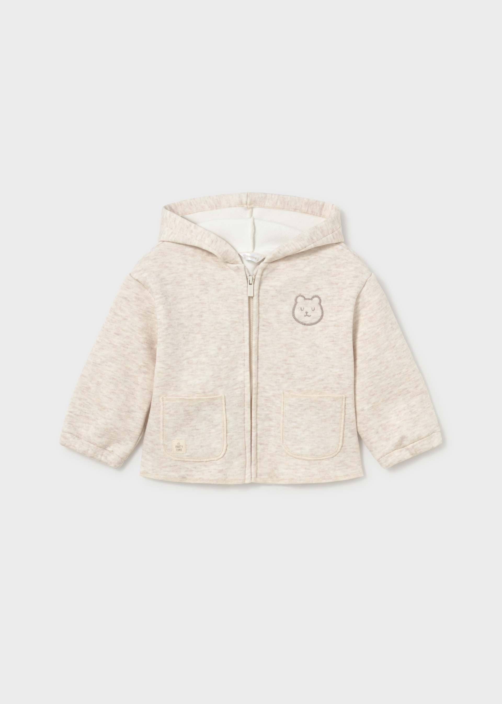 Sudadera cremallera orejitas bebé