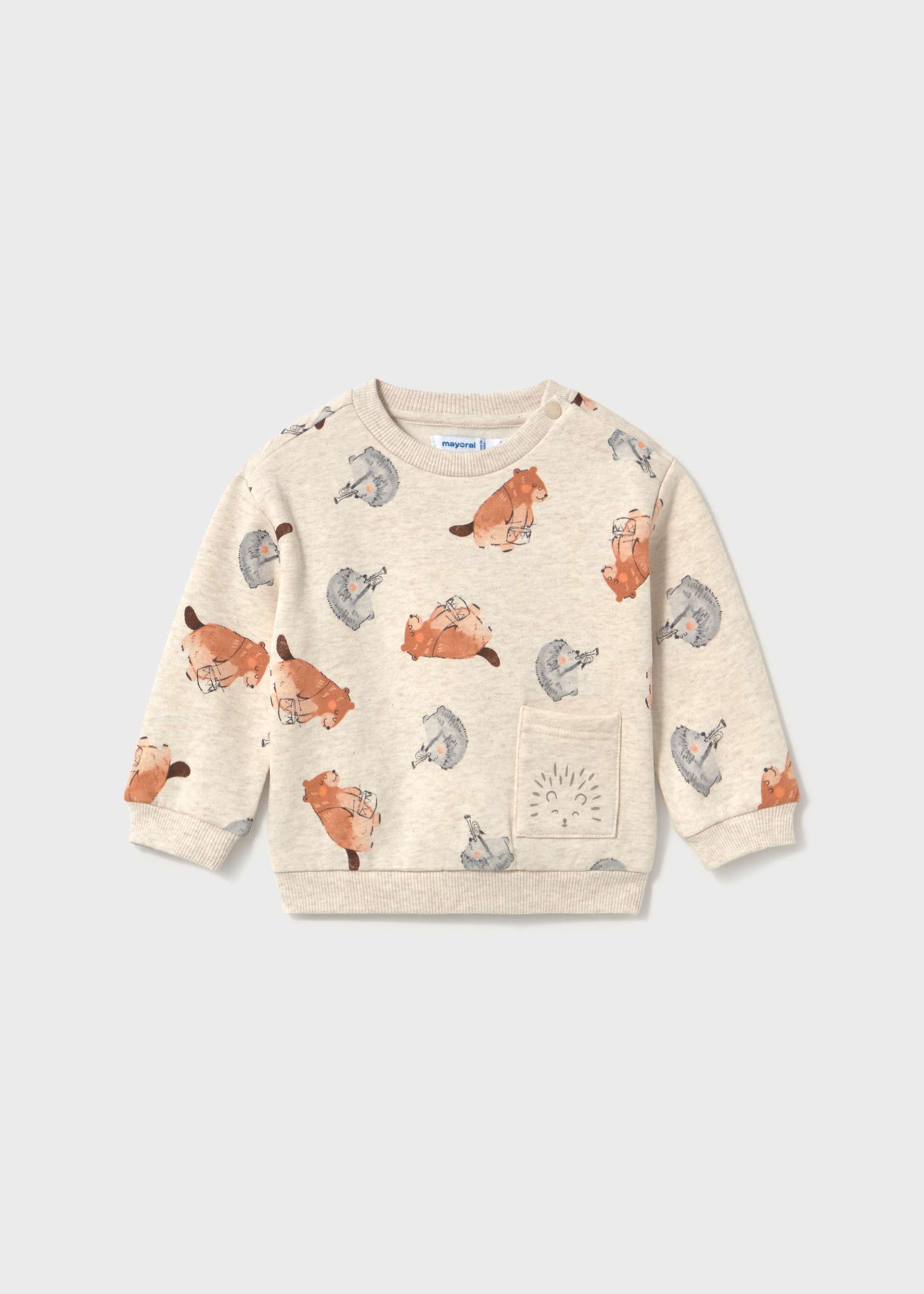 Baby Animal Pocket Sweatshirt