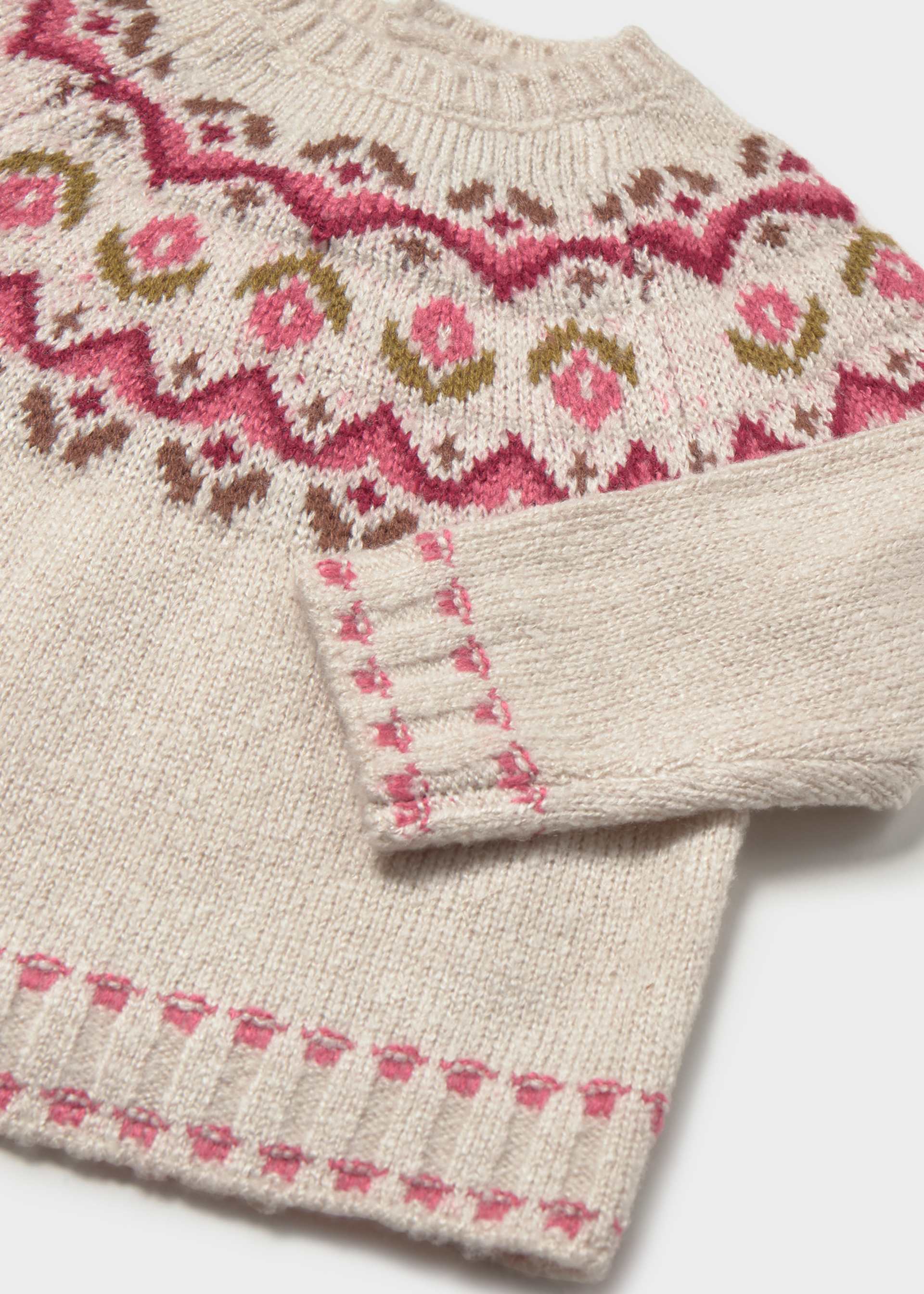 Pulover jacquard bebe