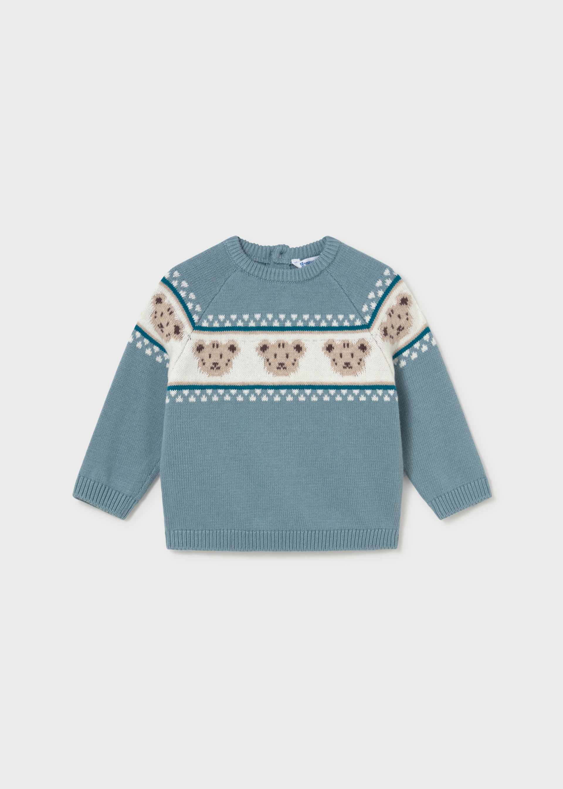 Sweter żakardowy Bears dla niemowlęcia
