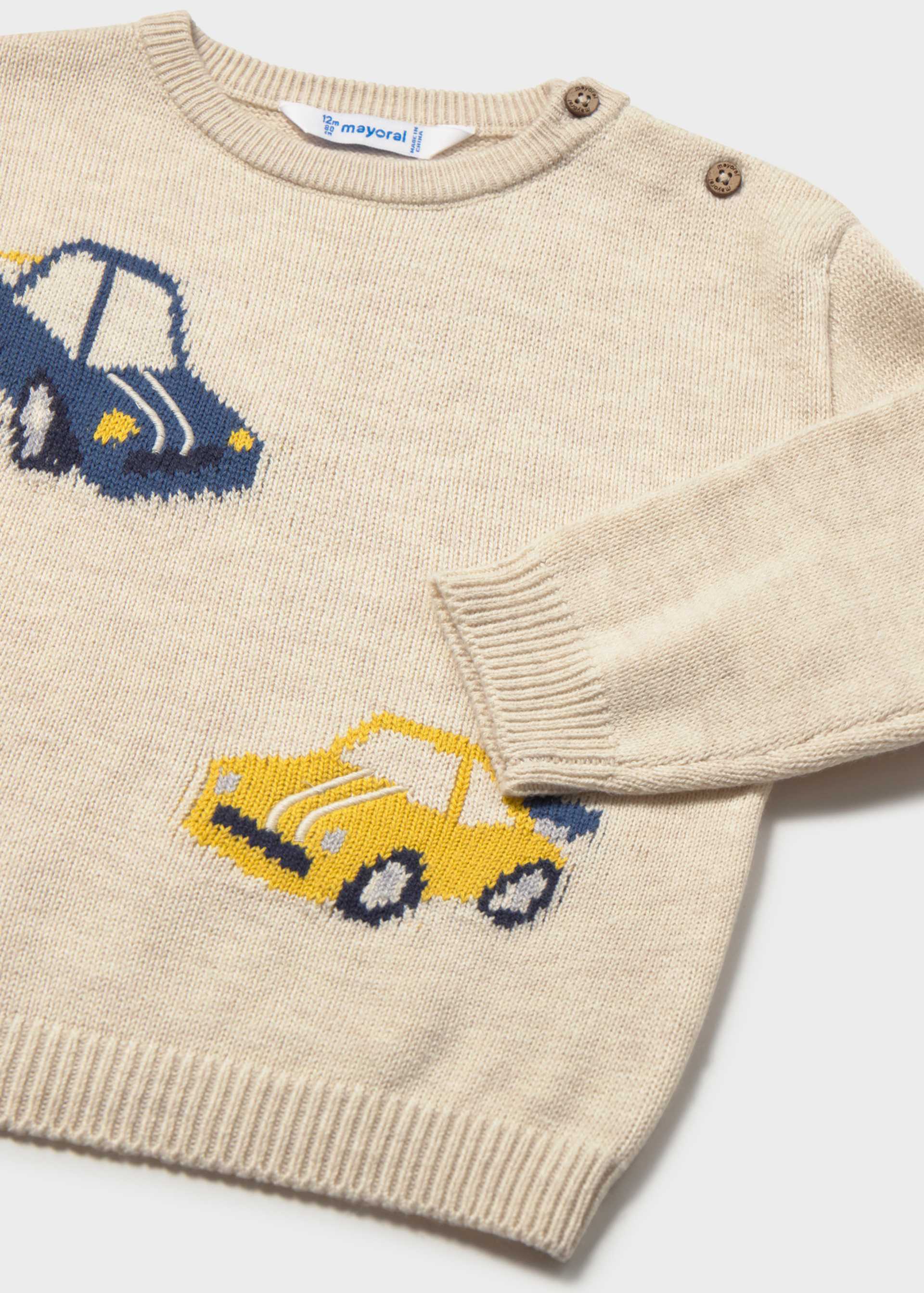Sweter z intarsją dla niemowlęcia