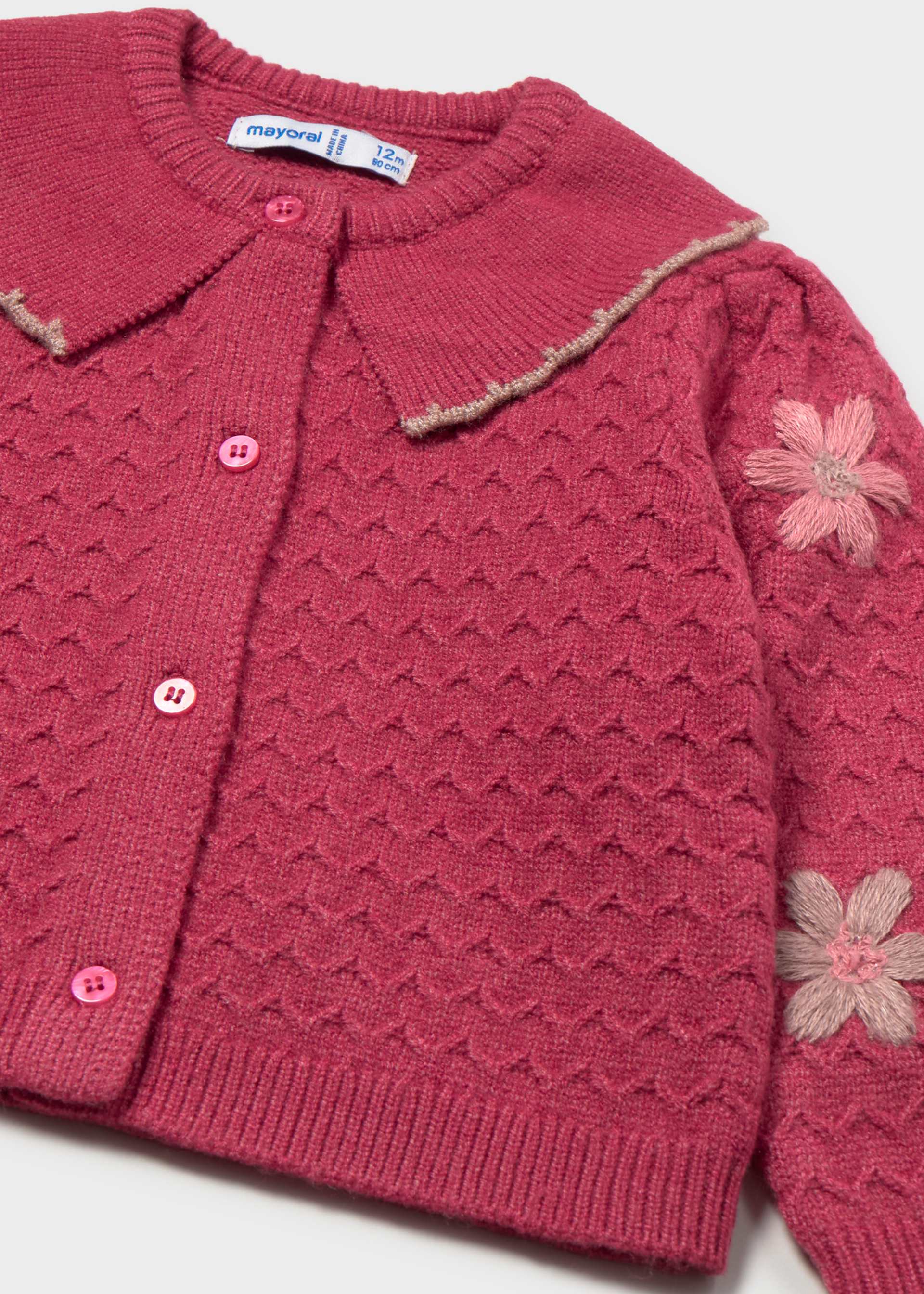 Strickjacke Blumen Baby