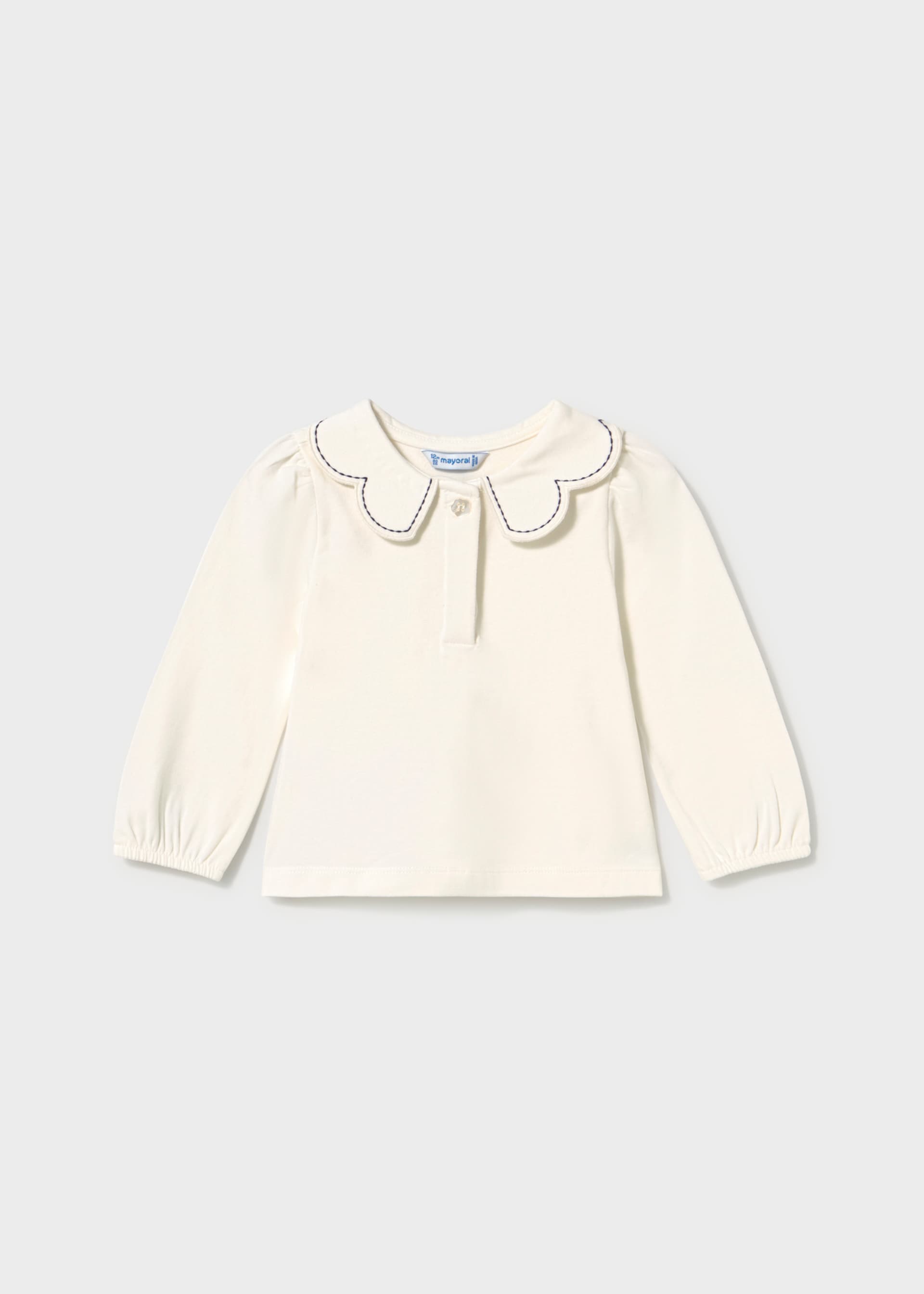 Polo colletto onde bimba