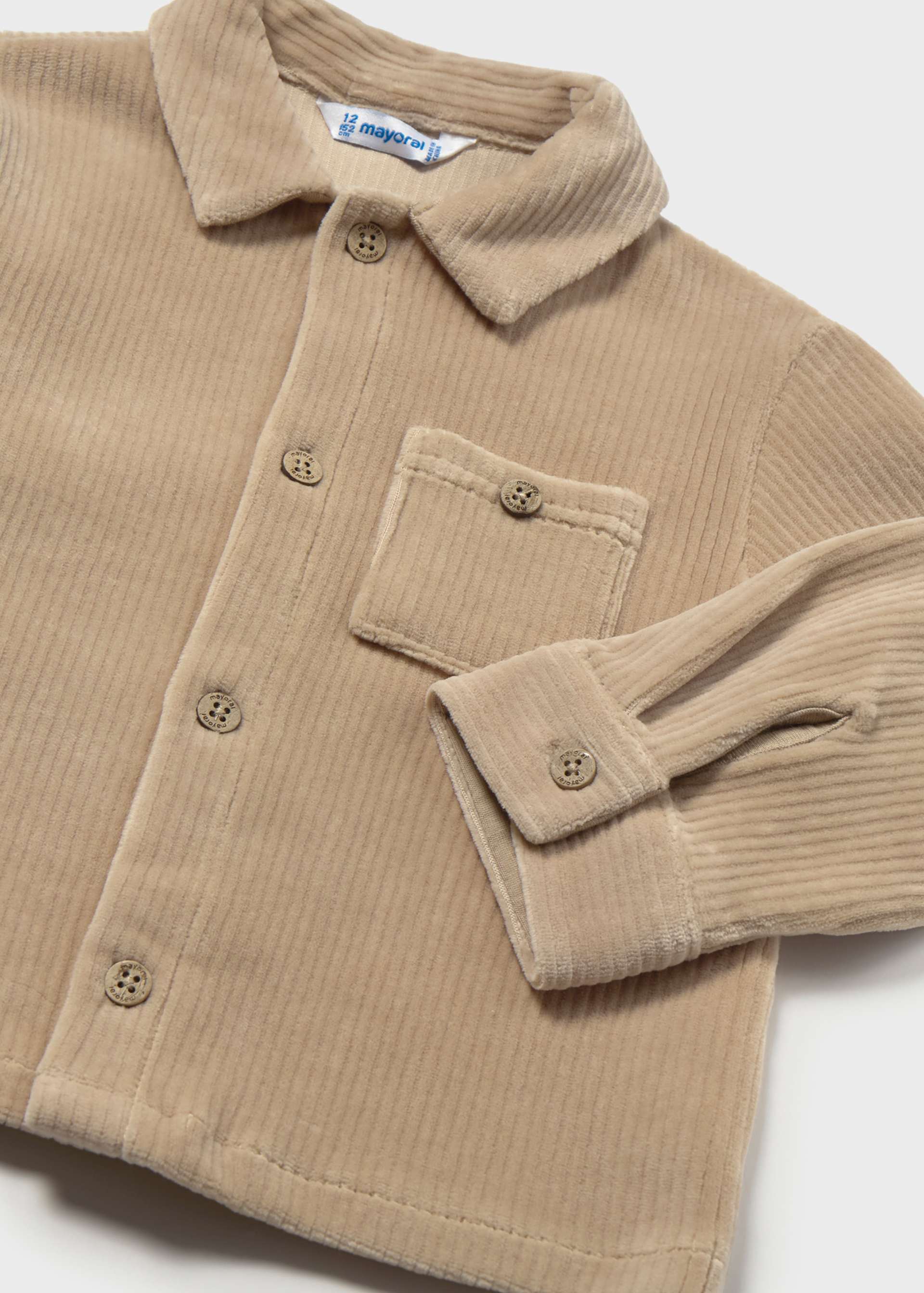 Overshirt velluto a costine neonato