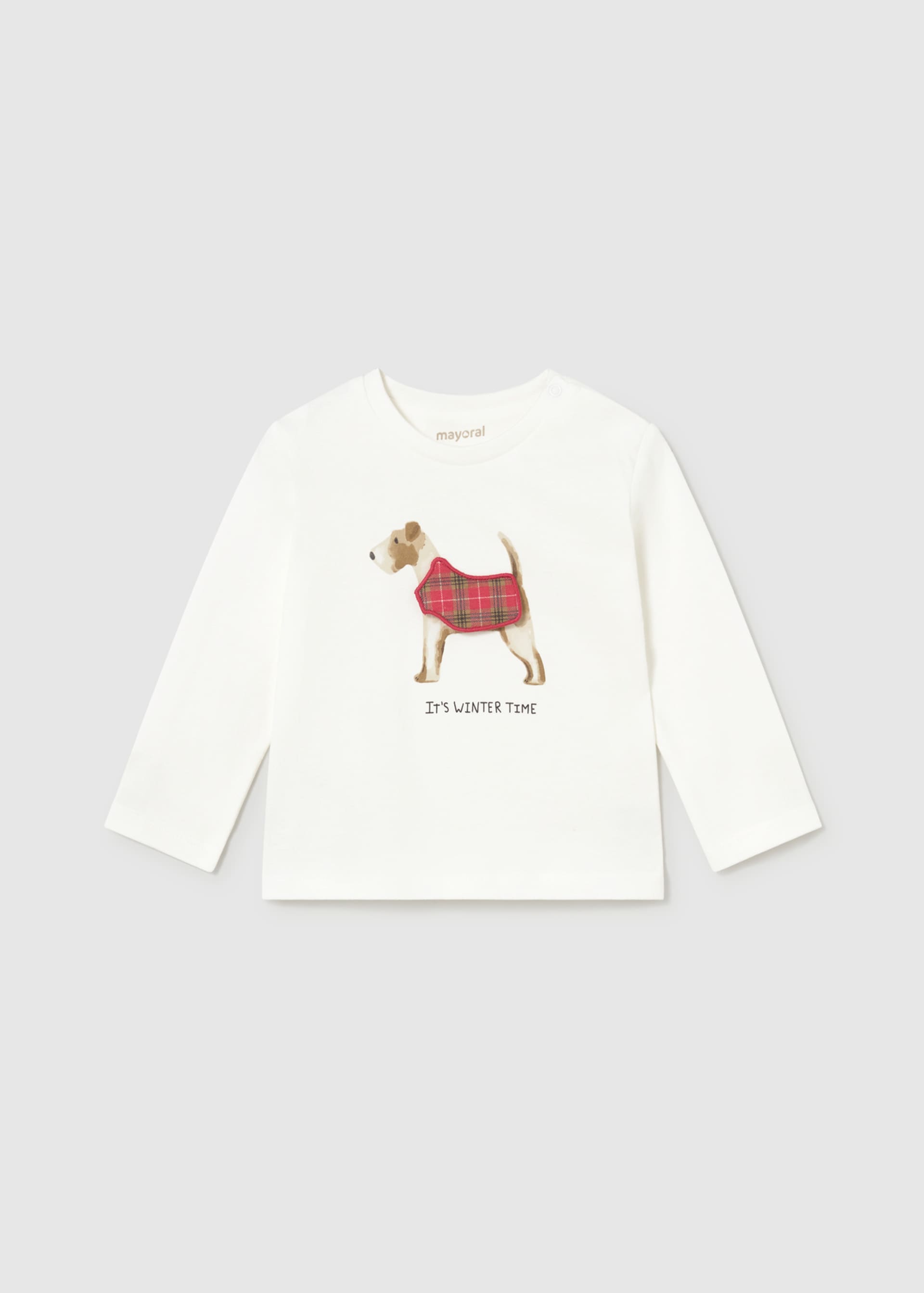 Tricou cu catelus bebe