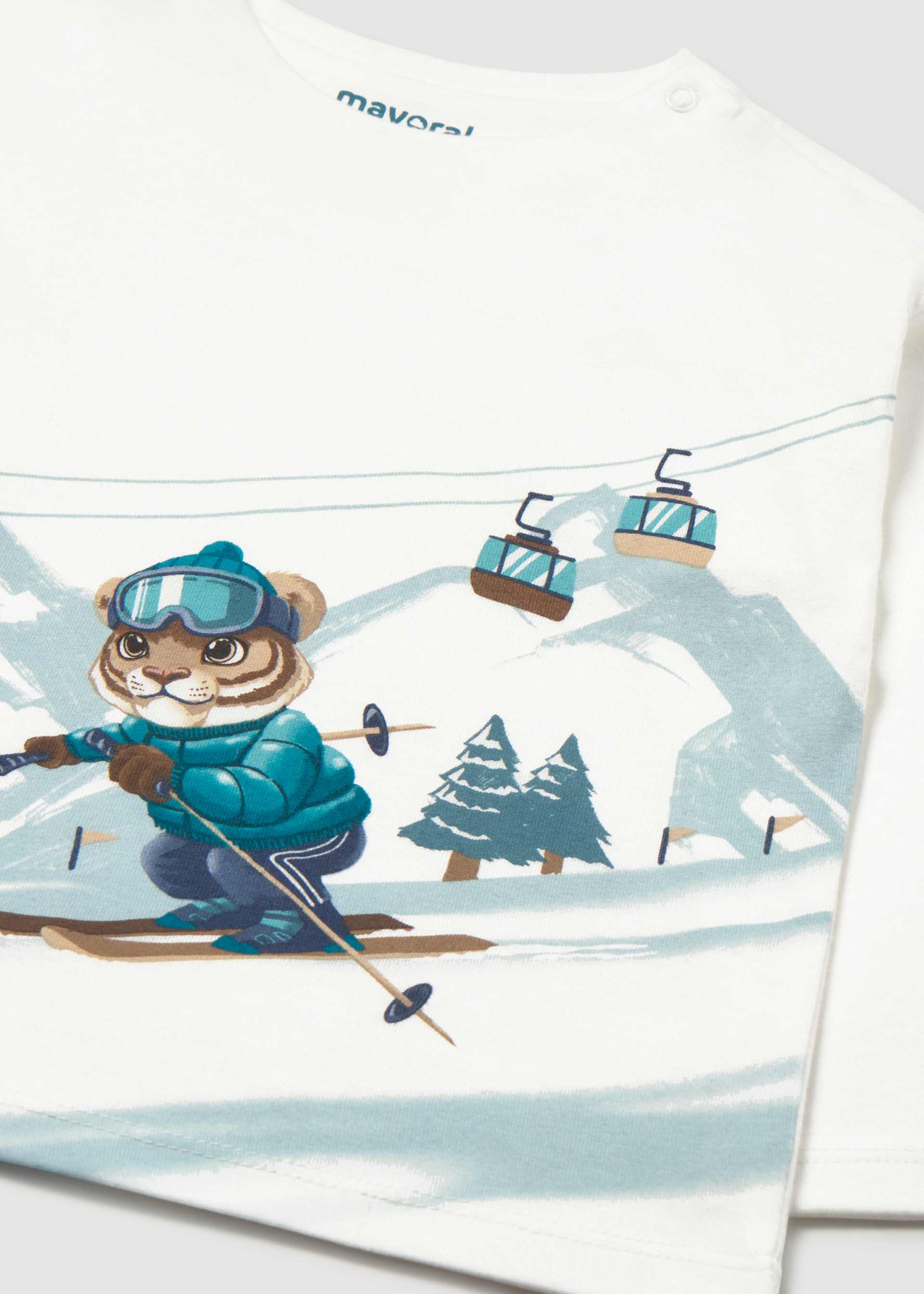 Baby tiger ski T-shirt