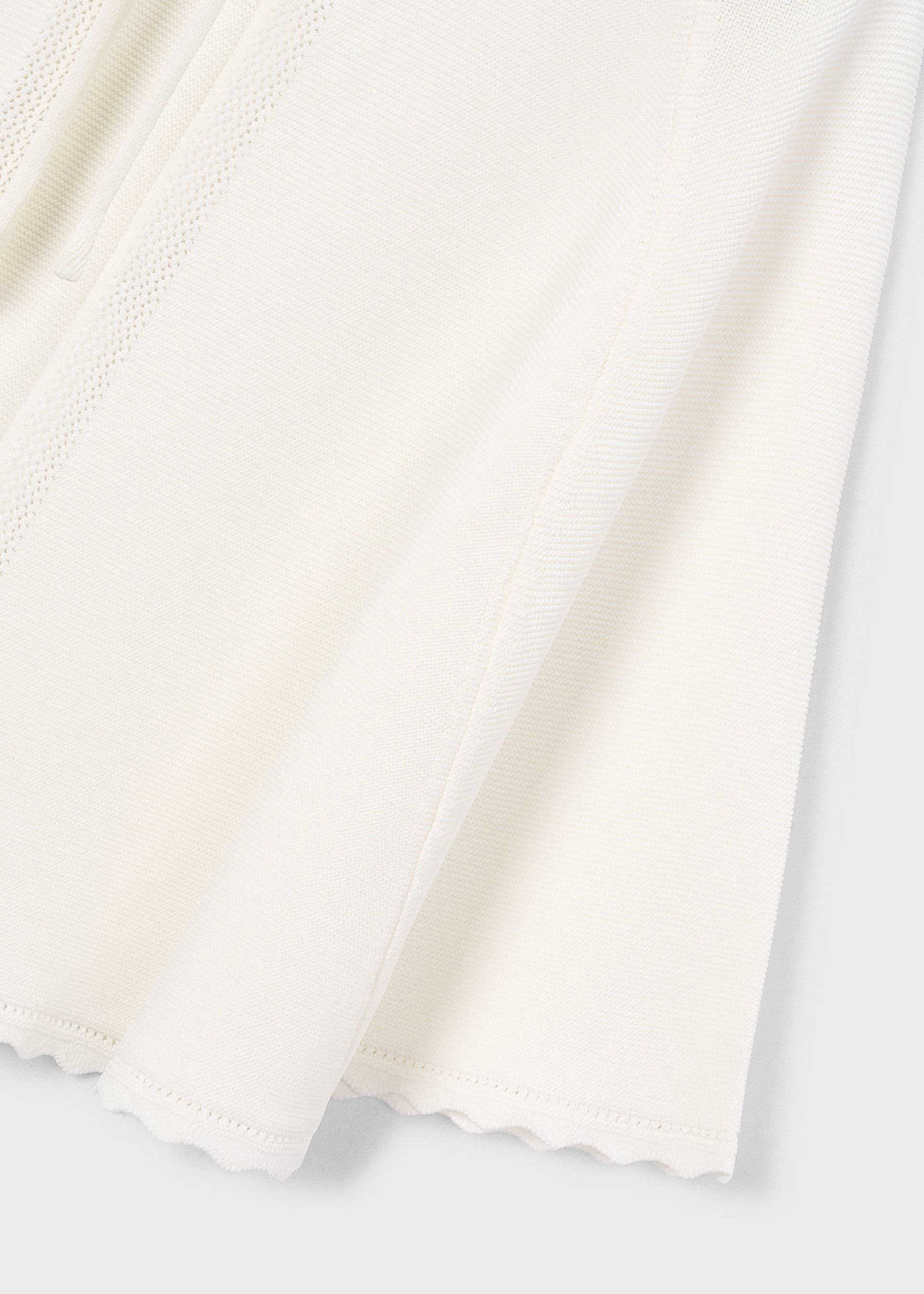 Cape en tricot communion fille