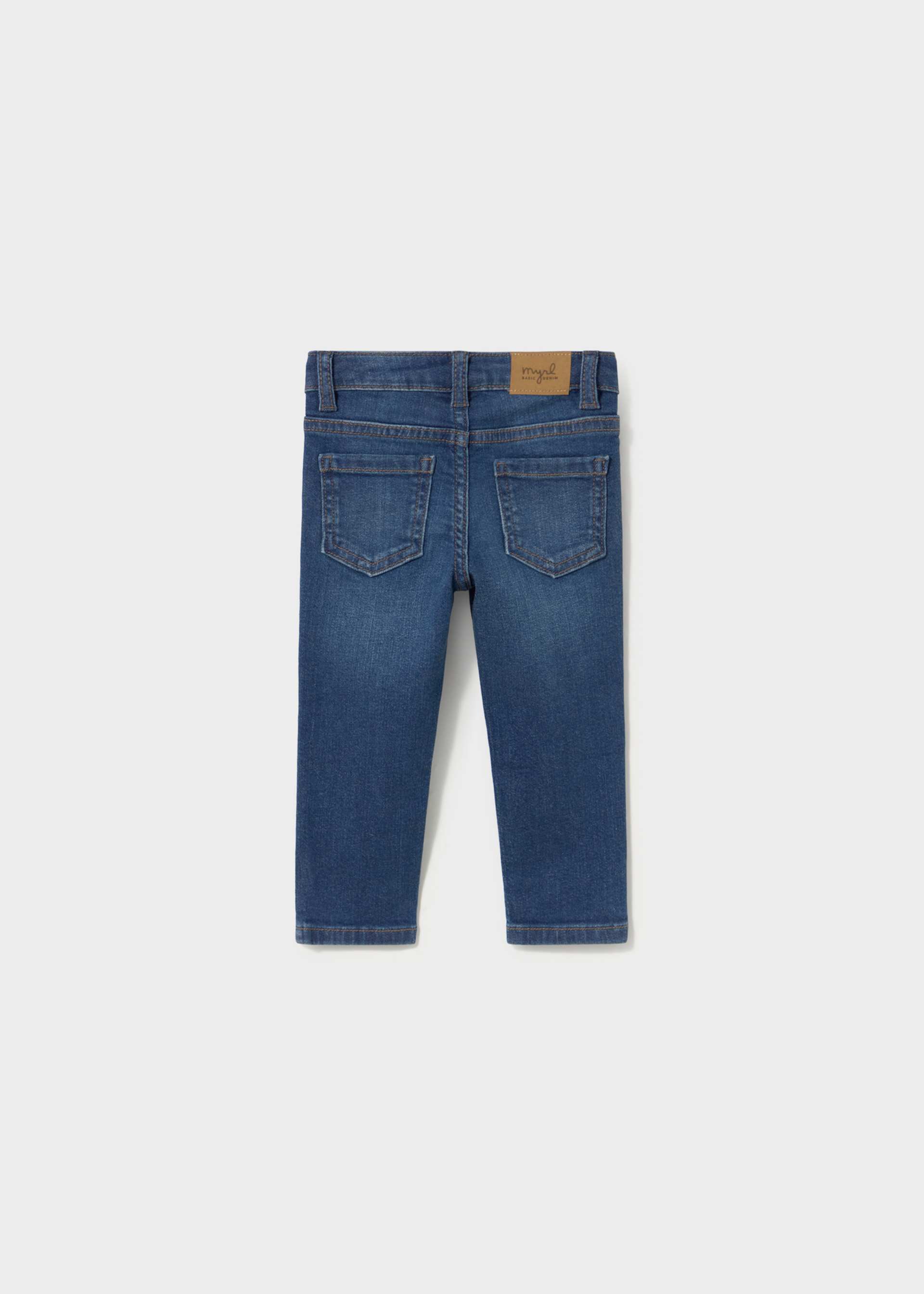 Pantalón vaquero básico slim fit bebé