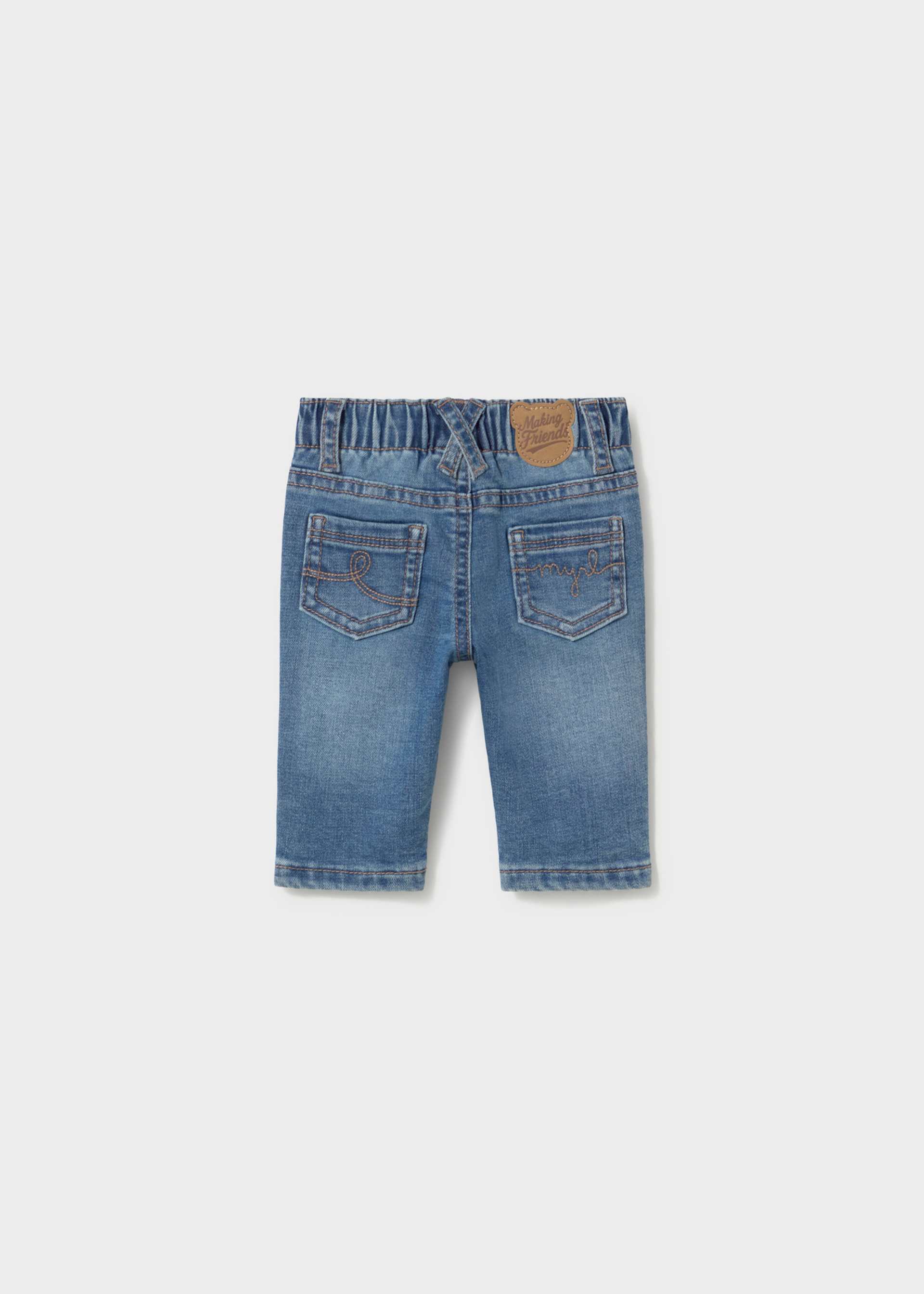 Spodnie jeansowe basic dla noworodka