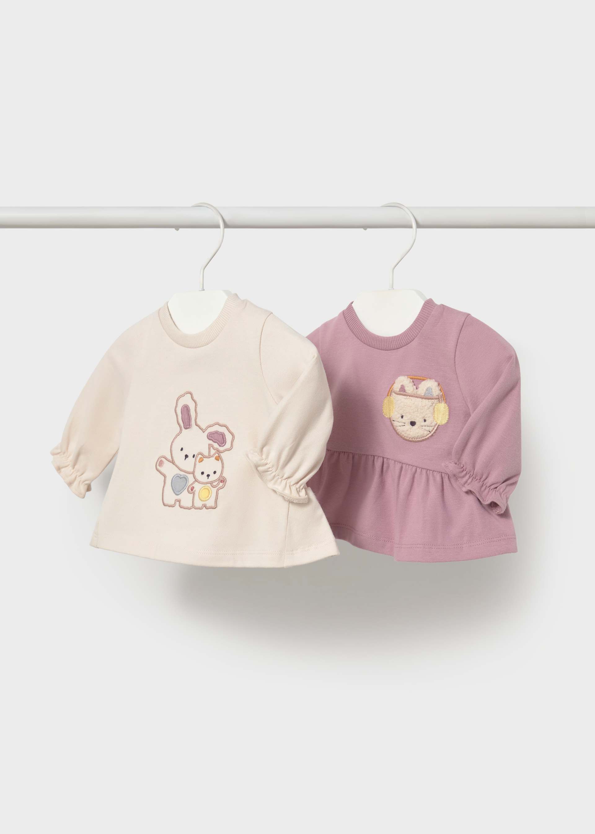 Set 2 camisetas recién nacida