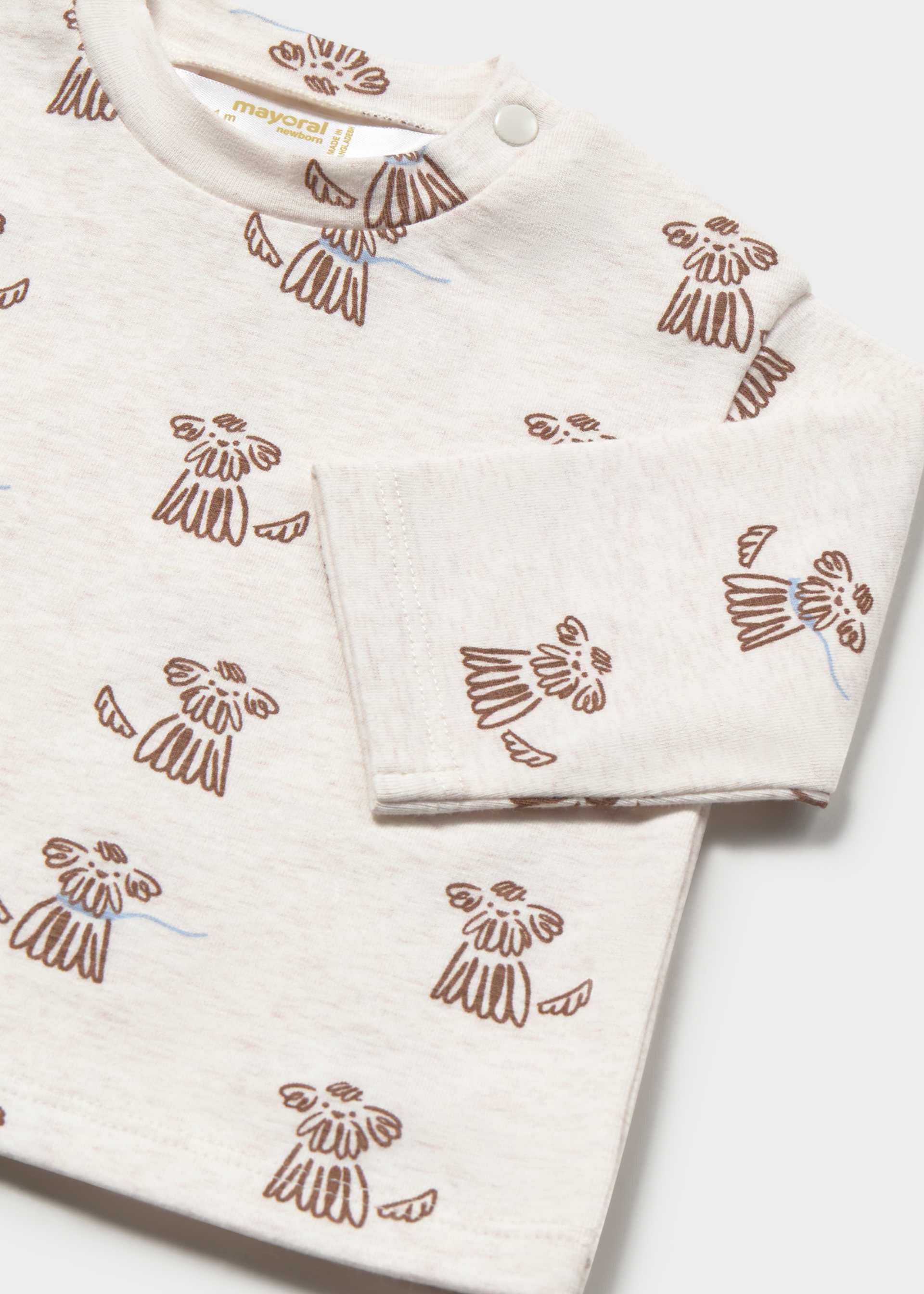 Set 2 playeras estampadas recién nacido