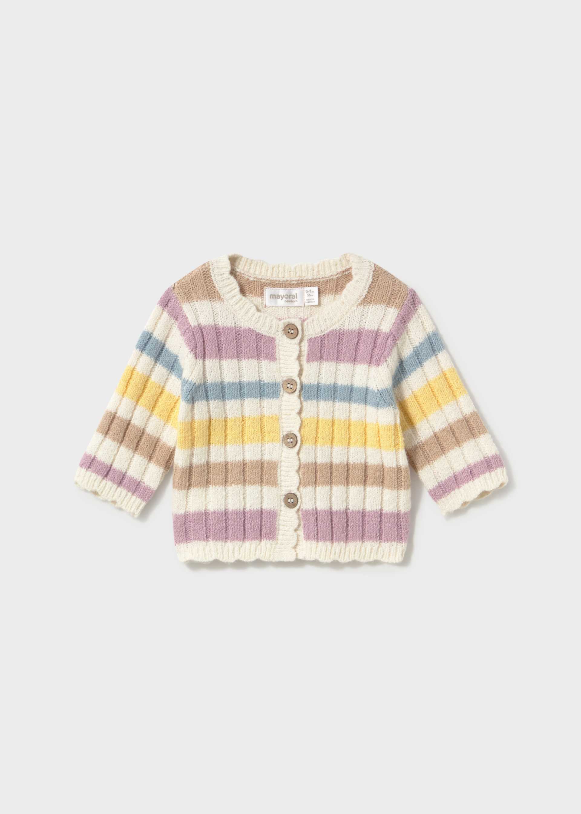 Newborn knitted cardigan