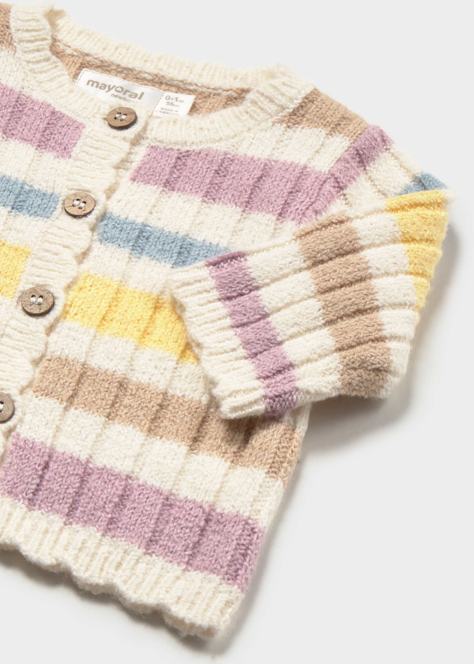 Newborn knitted cardigan