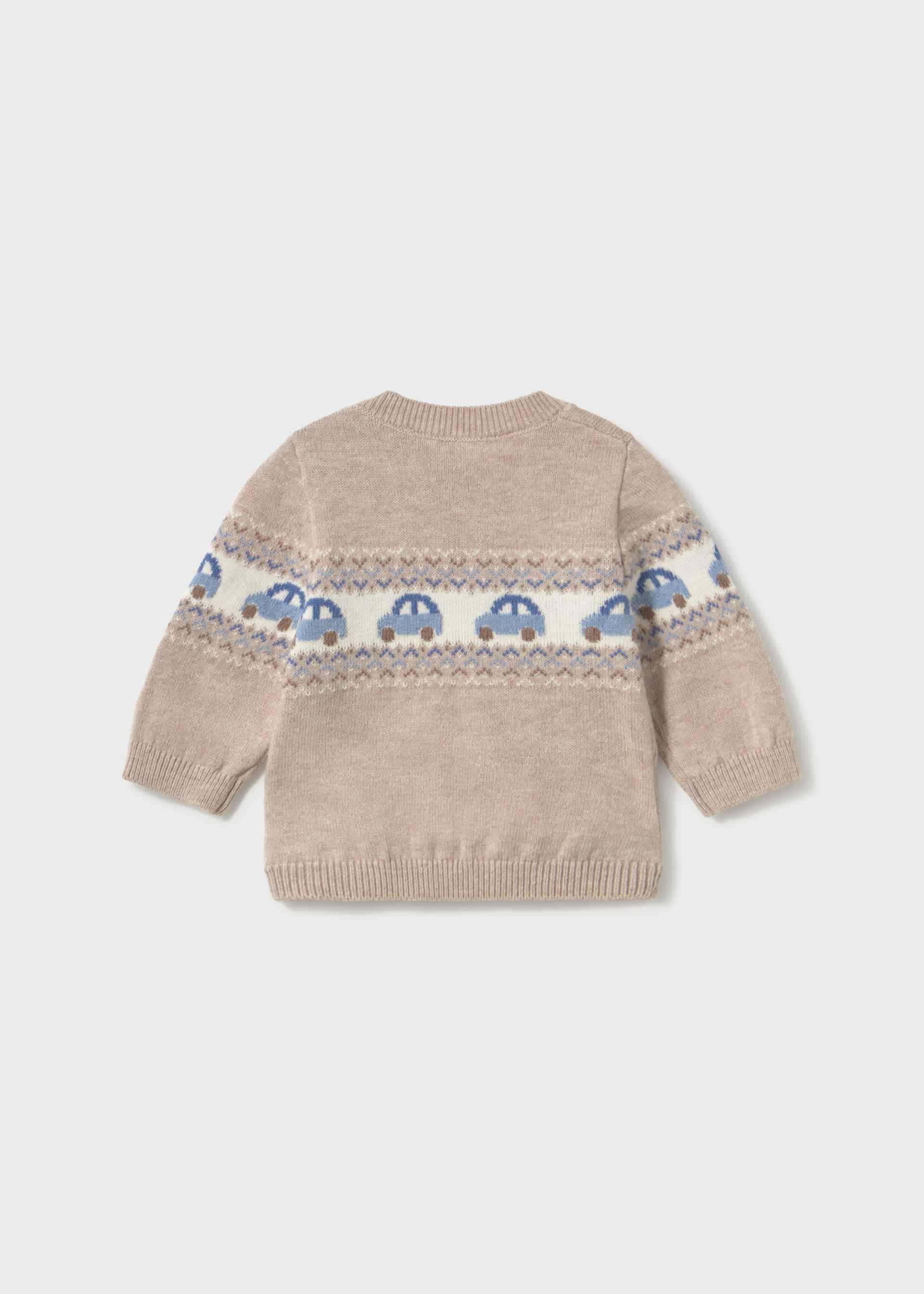 Pull en jacquard nouveau-né