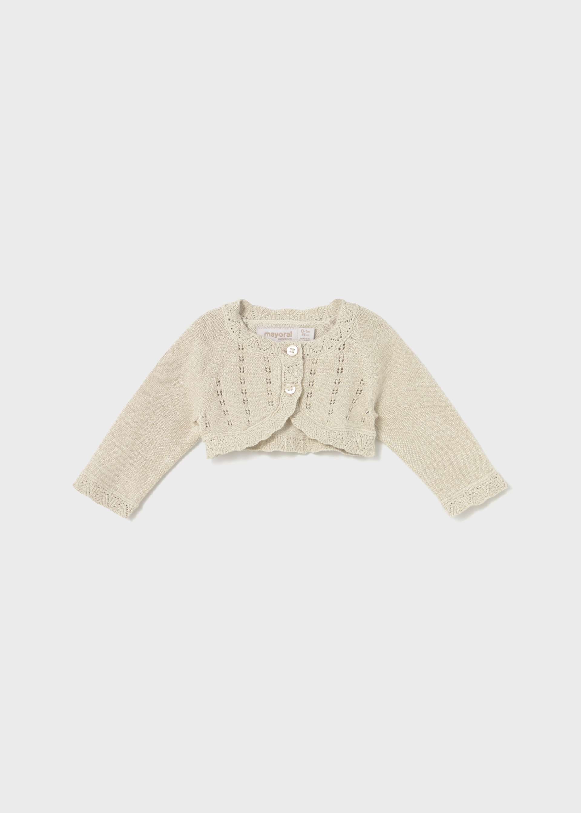 Newborn Girl Tricot Bolero