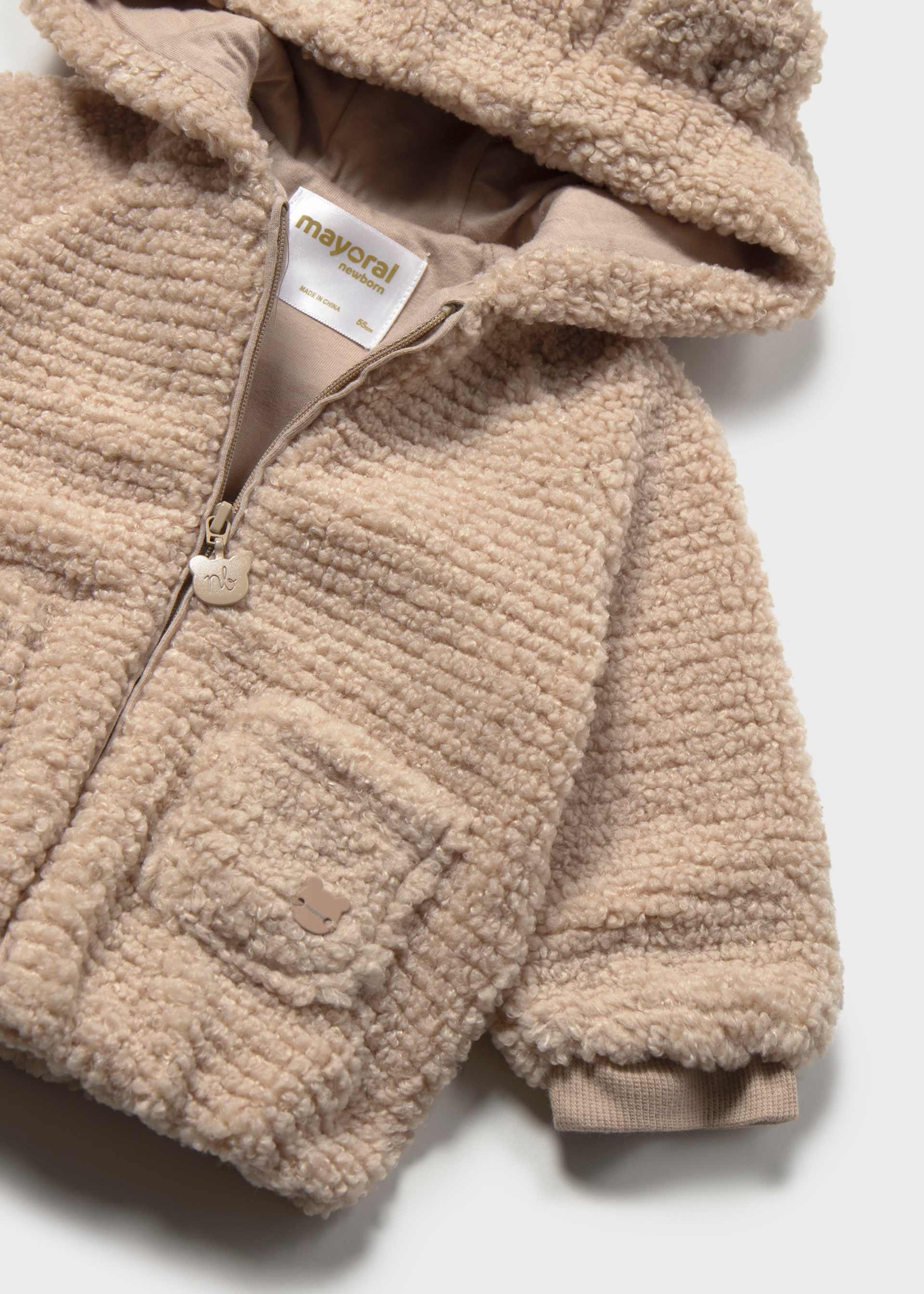 Sudadera pelo orejitas recién nacida