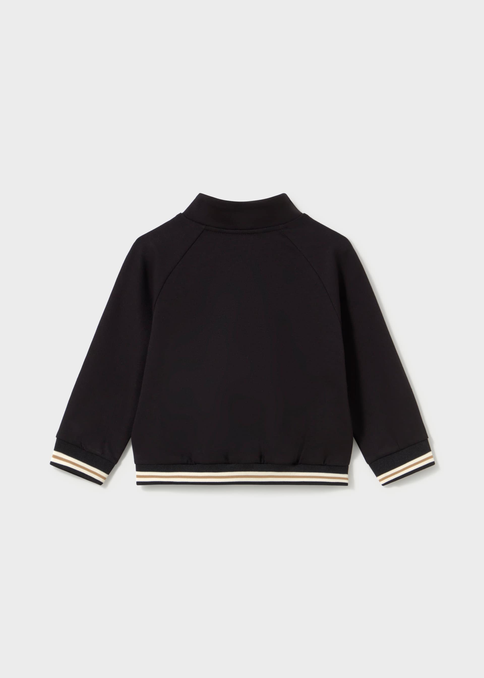 Baby contrasting zip-up jacket