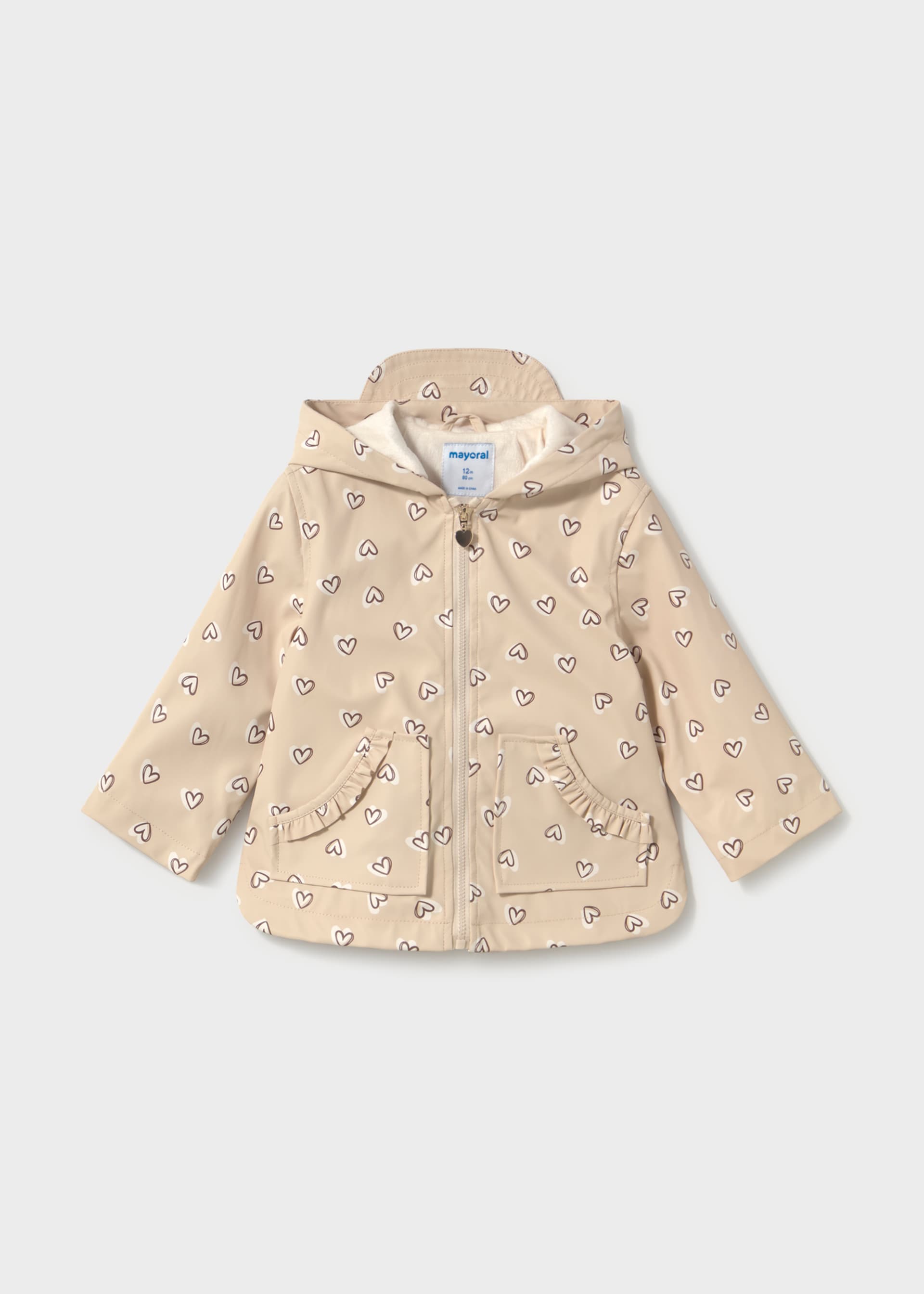 Printed baby raincoat