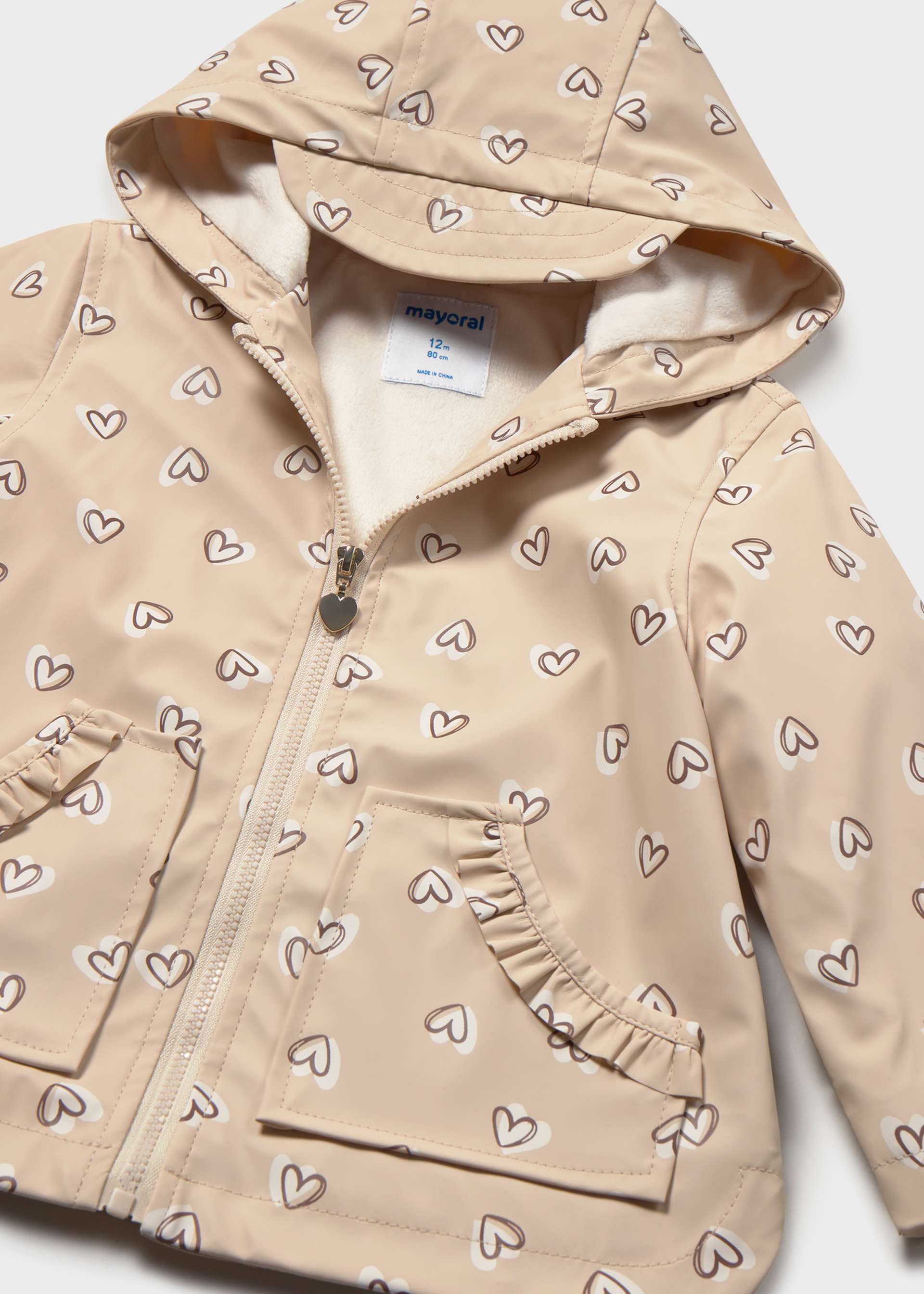 Printed baby raincoat