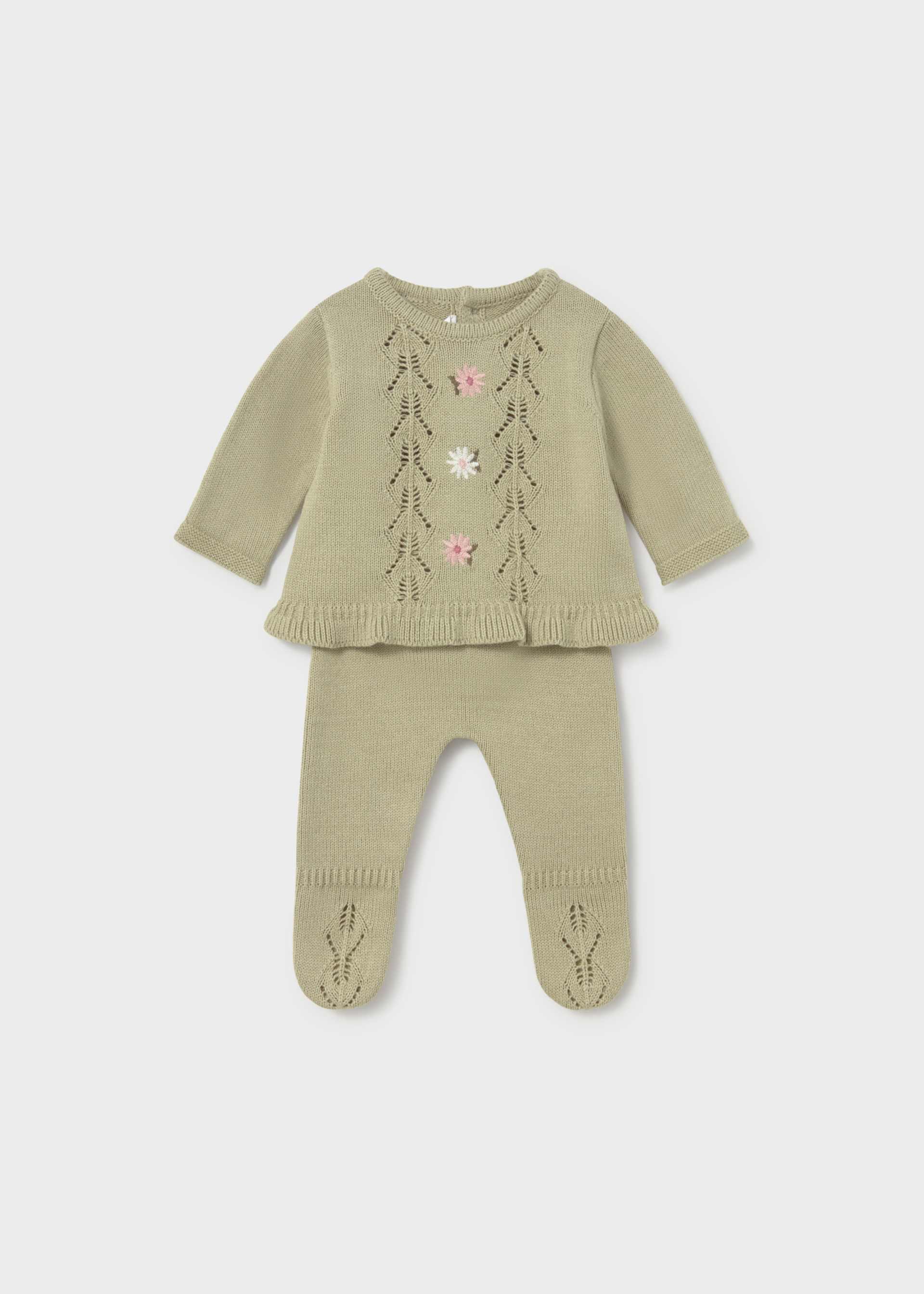 Newborn leggings and sweater set