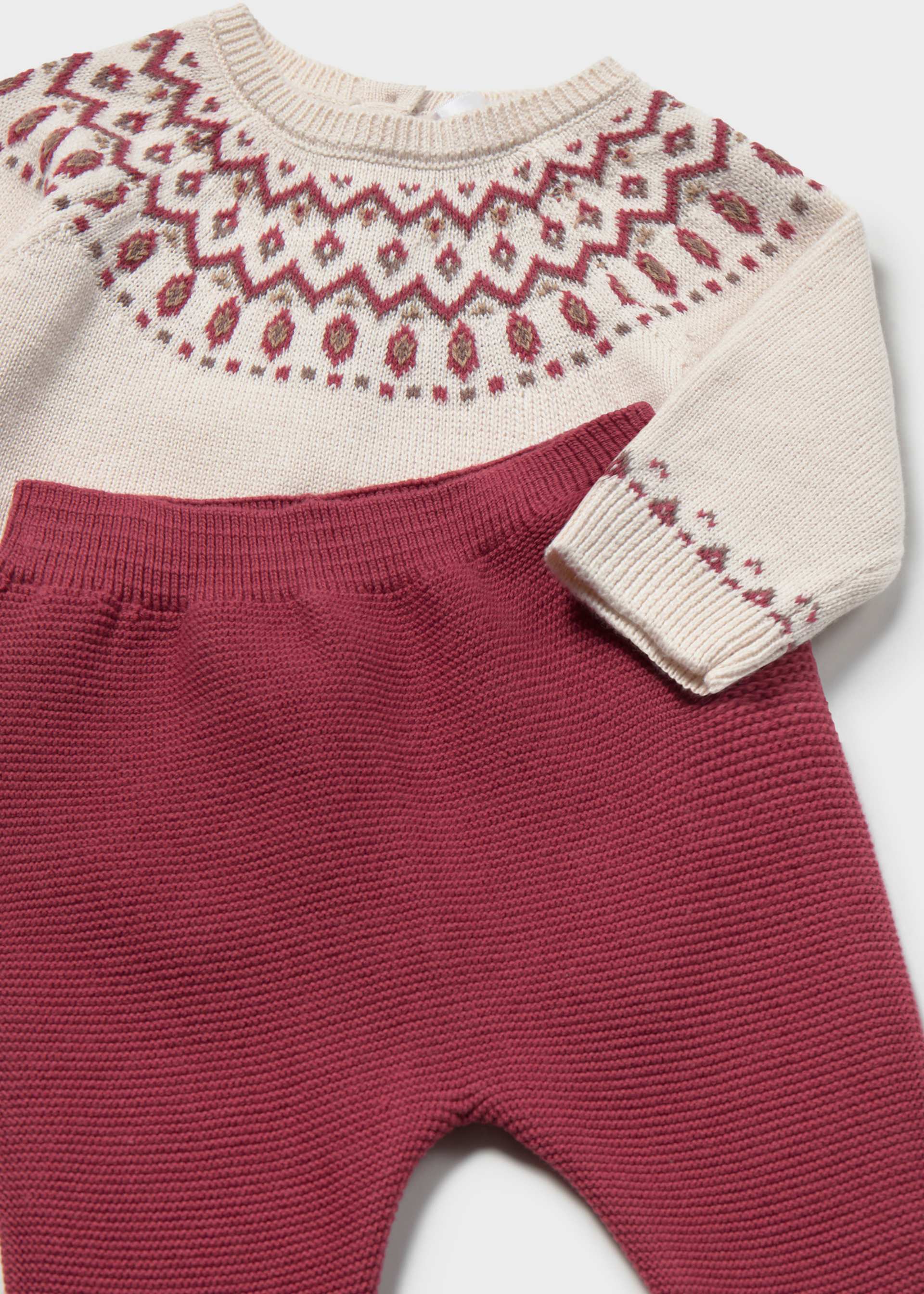 Ensemble guêtre et pull nouveau-né