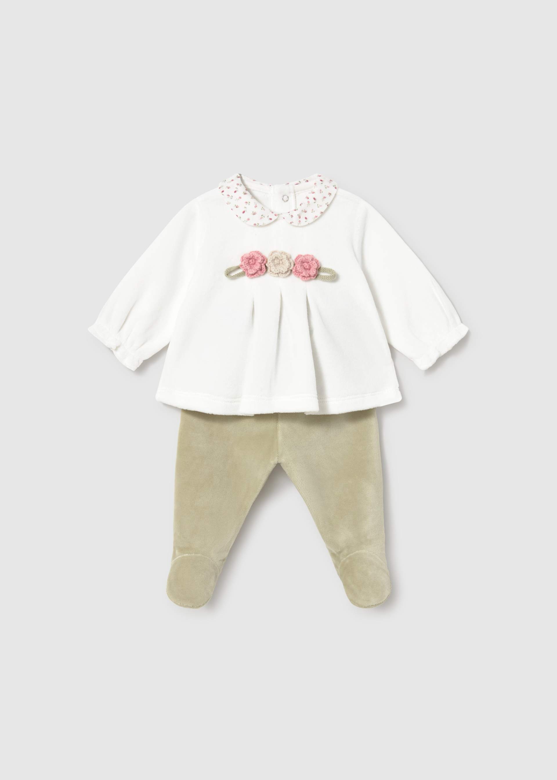 Newborn Girl Pants and Top Set