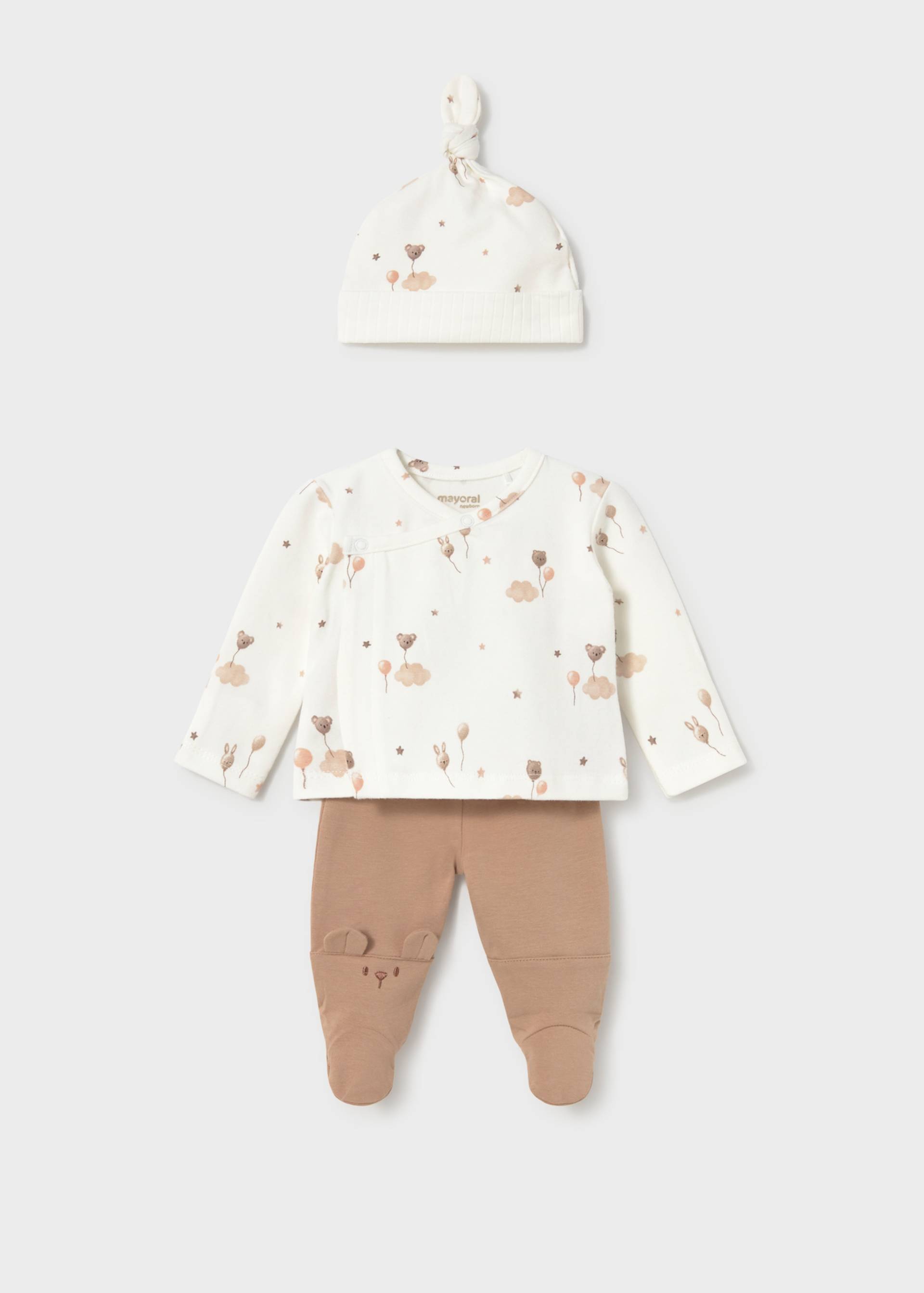 Ensemble 3 pièces guêtre nouveau-né