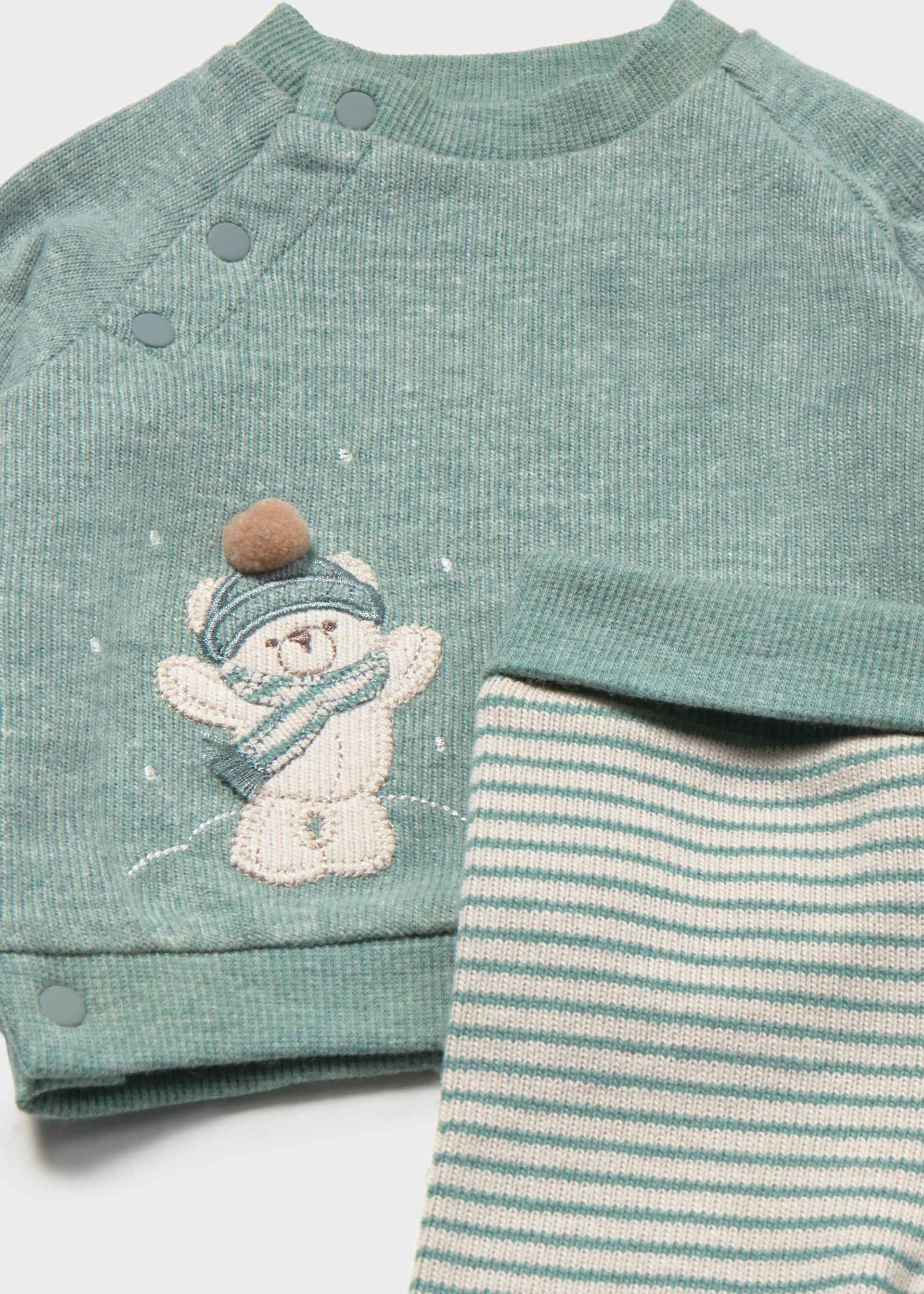 Newborn Boy Pants and Sweatshirt Set