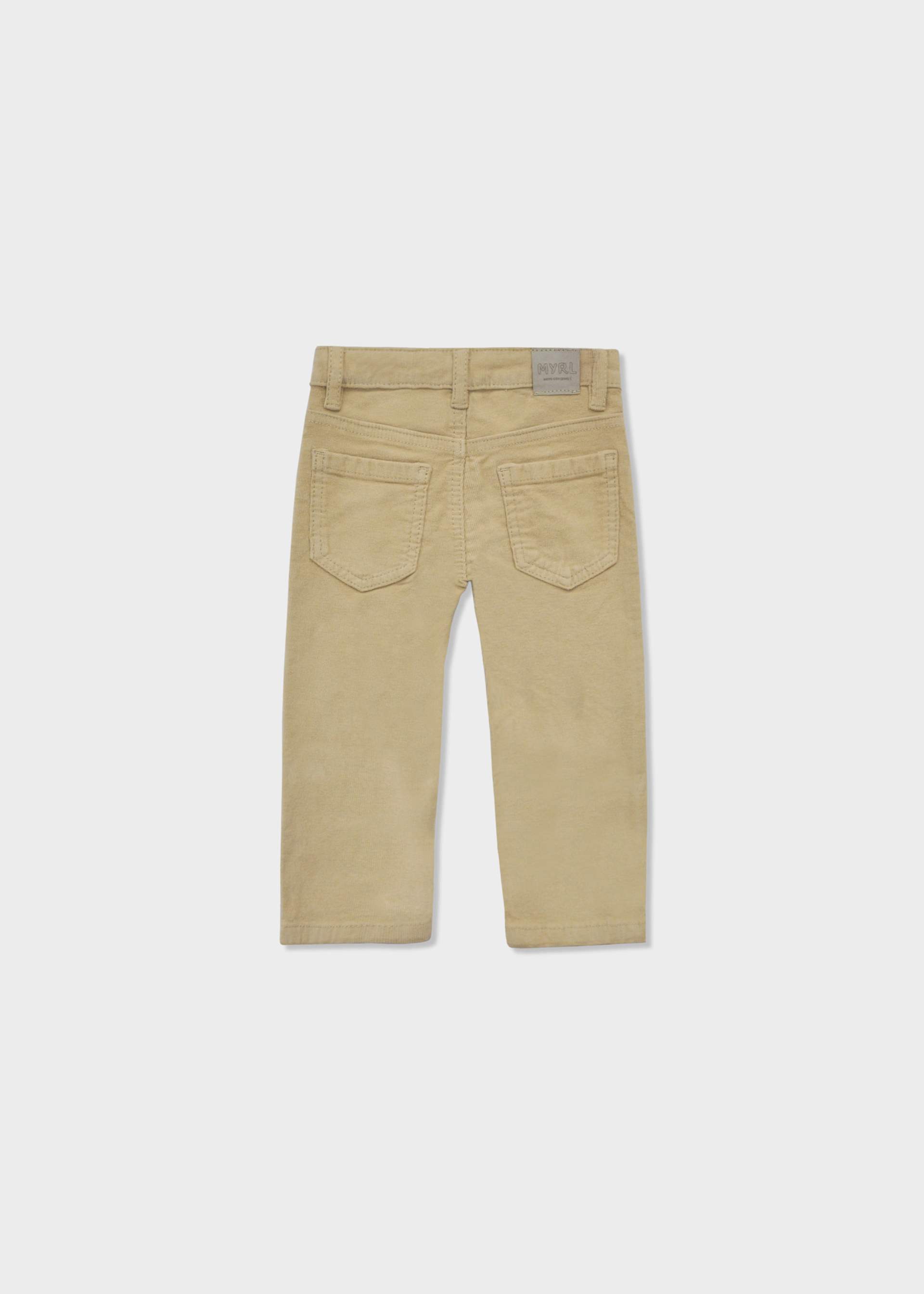 Pantalón pana recto básico bebé