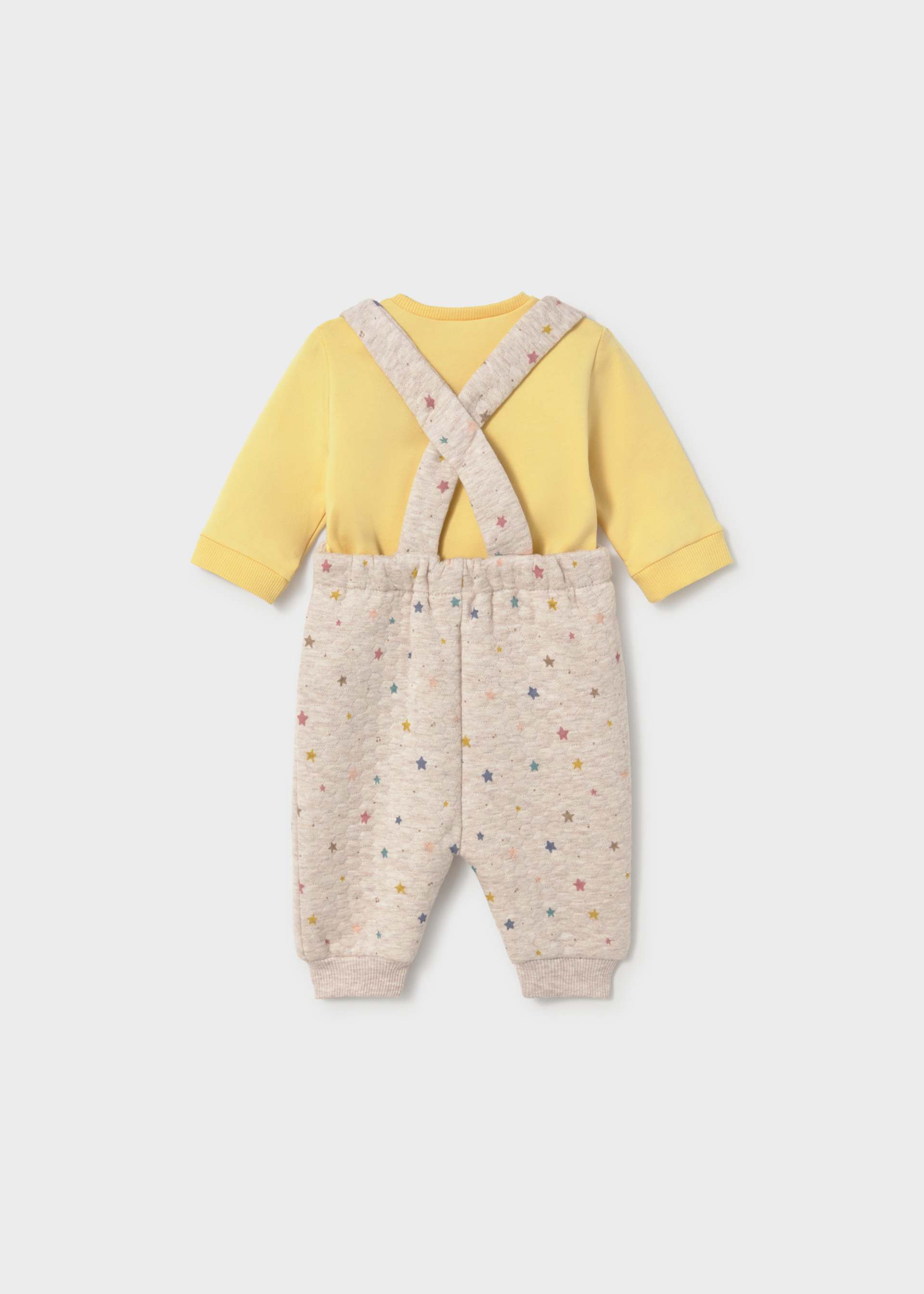 Newborn Boy Printed Dungaree with T-Shirt