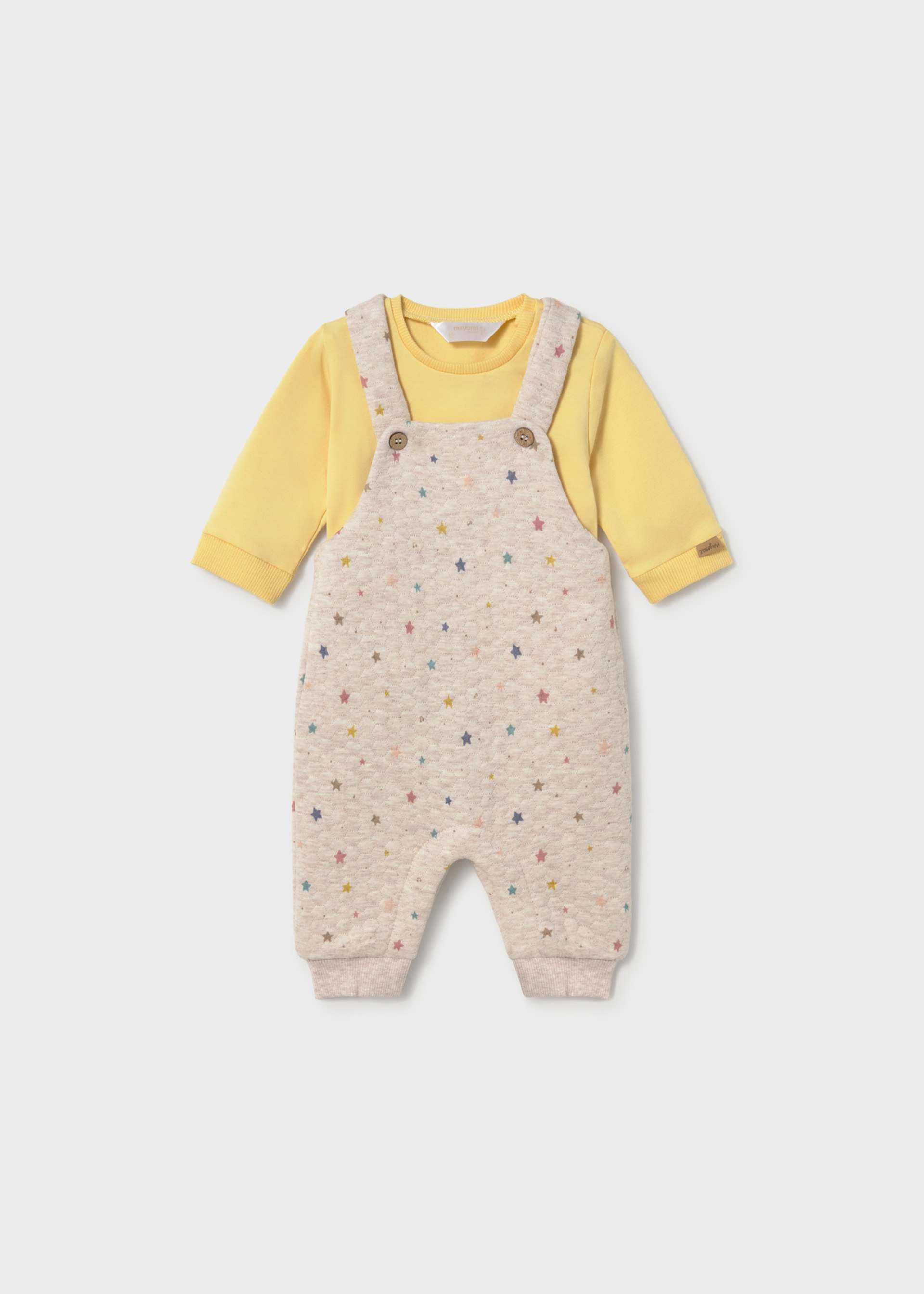 Newborn Boy Printed Dungaree with T-Shirt