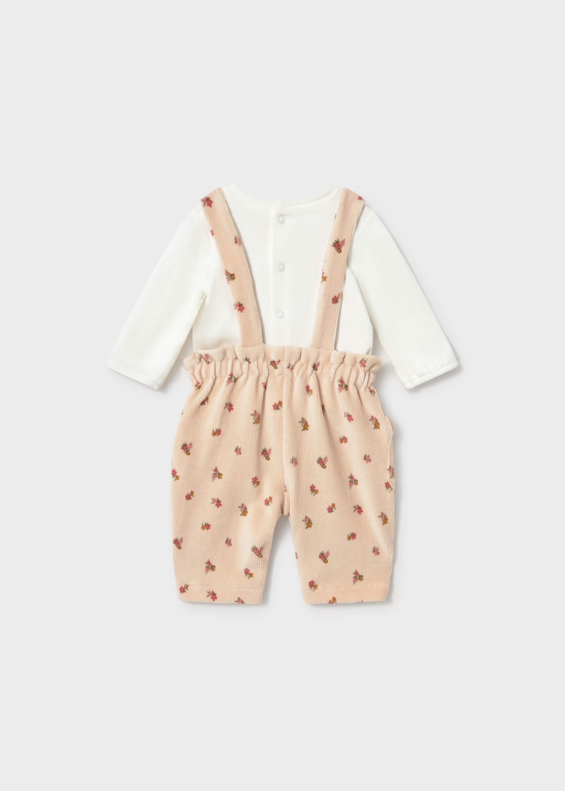 Newborn Girl Dungaree Set and T-Shirt