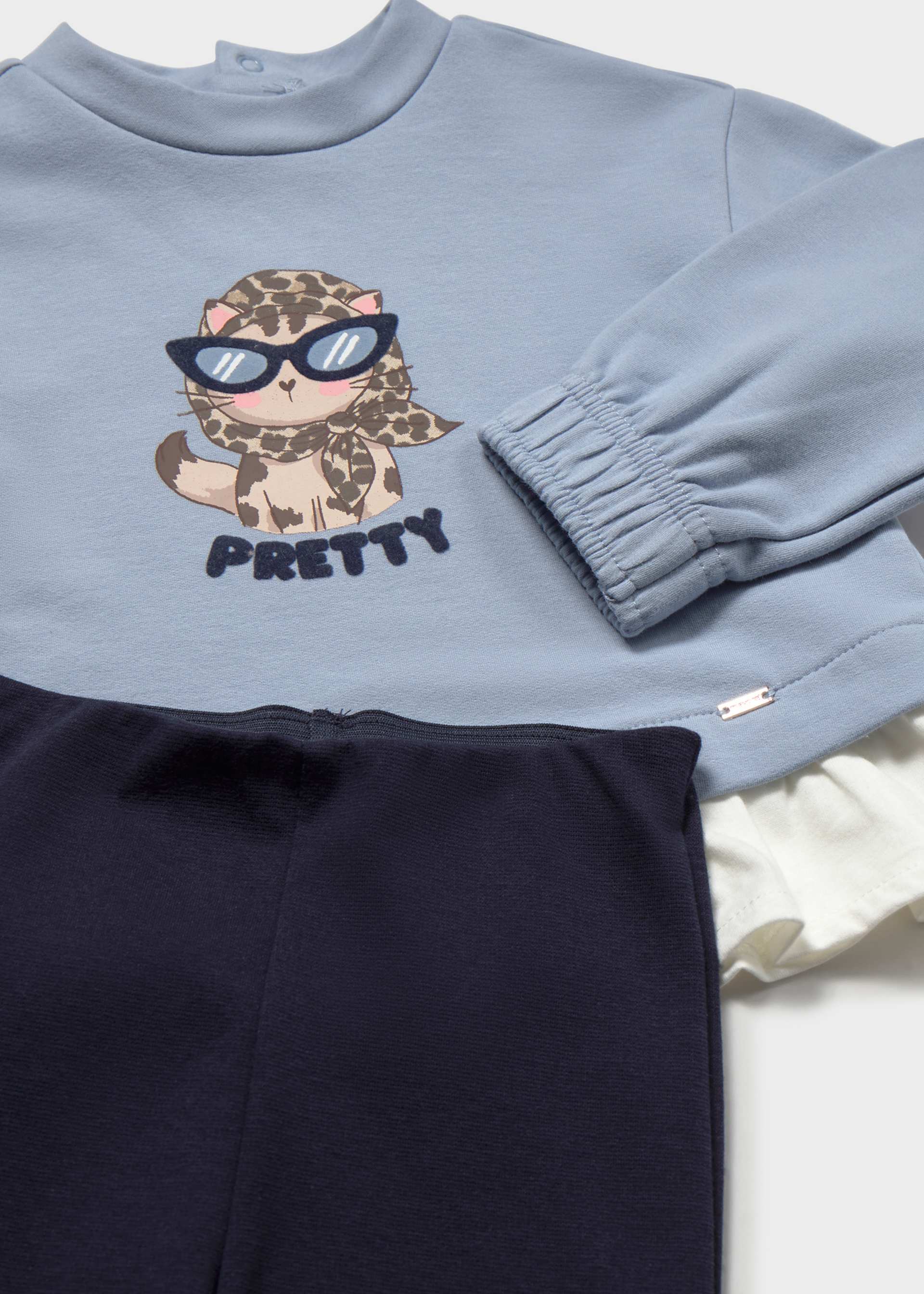 Ensemble legging flare et sweat bébé
