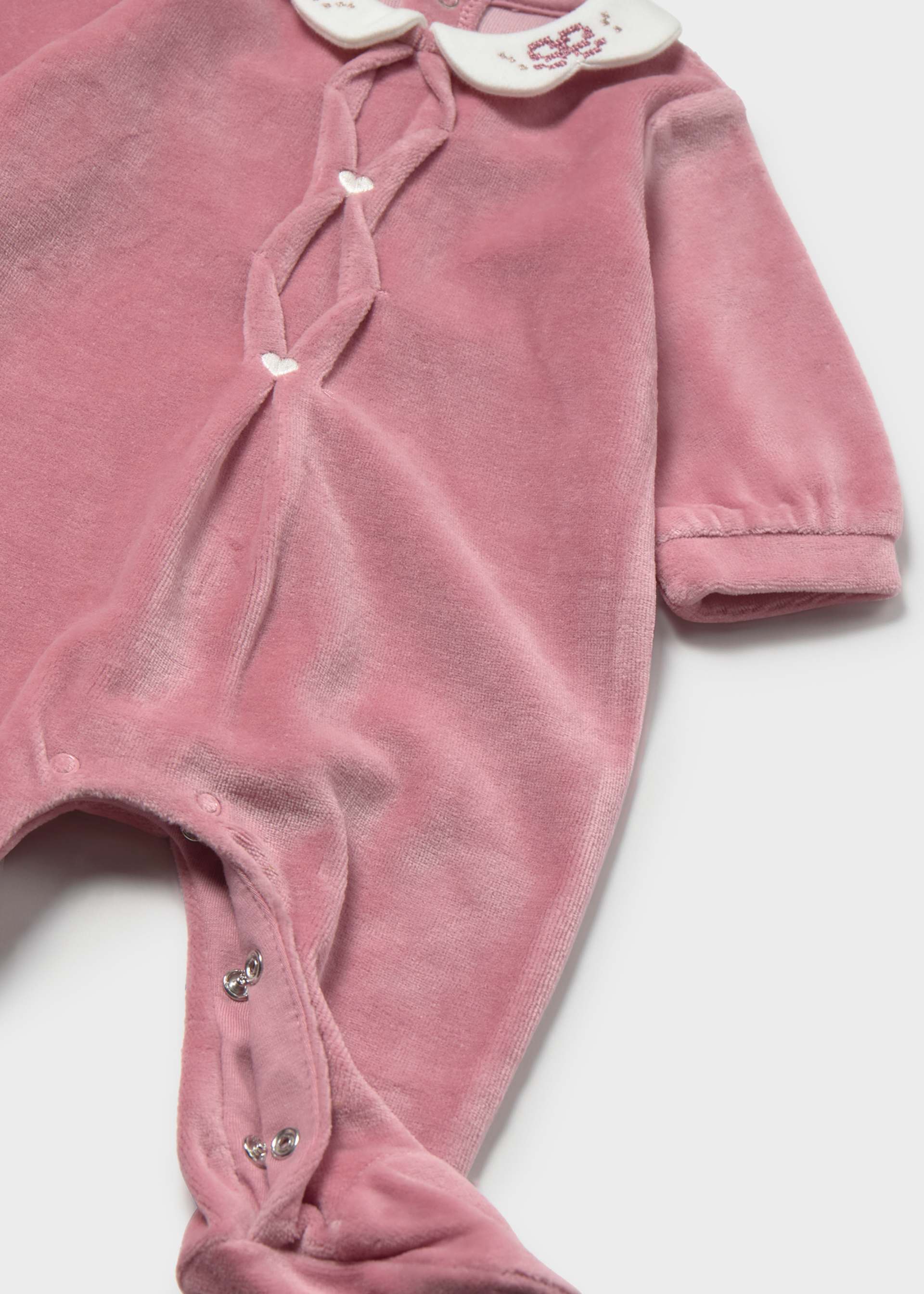 Pijama cuello ondas recién nacida