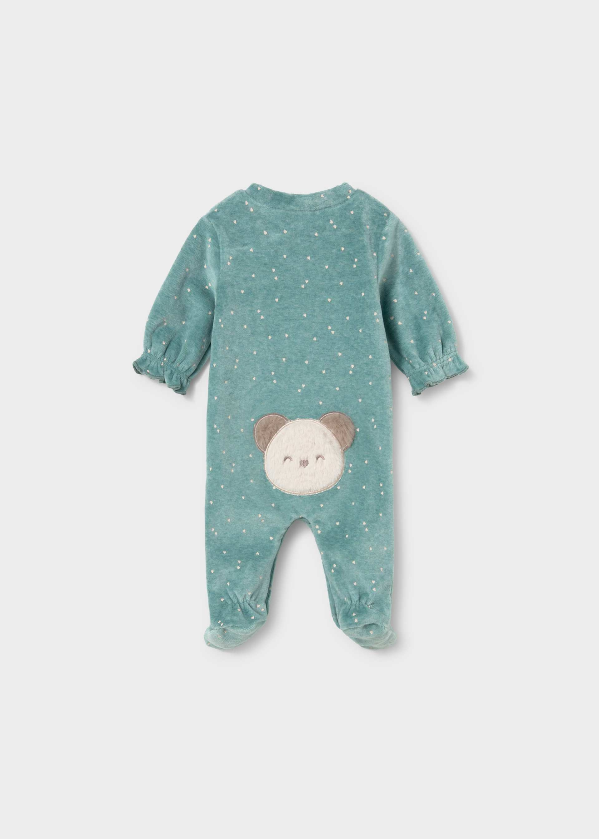 Newborn Girl Pack of 2 Ruffled Borders Sleepsuits