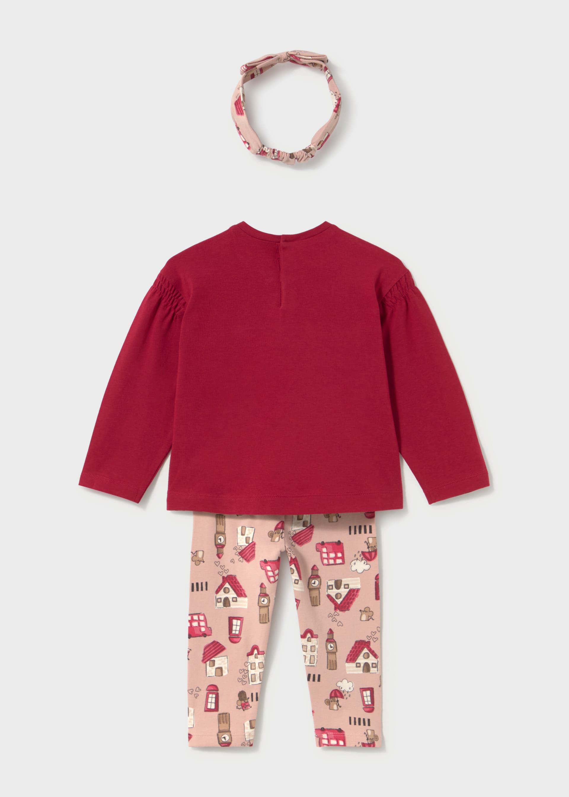 Ensemble legging imprimé avec serre-tête bébé