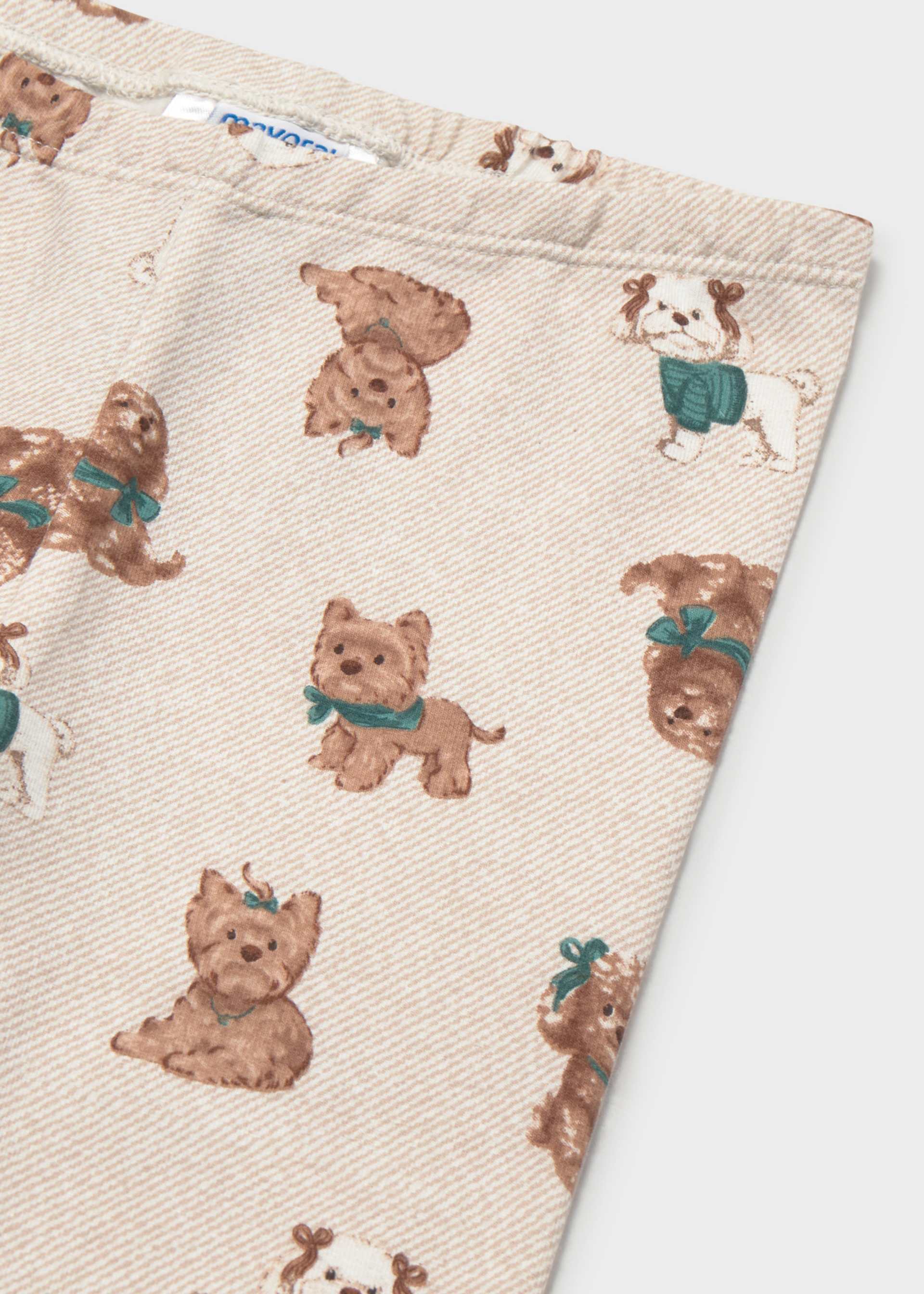 Completo cerchietto e leggings stampato bimba