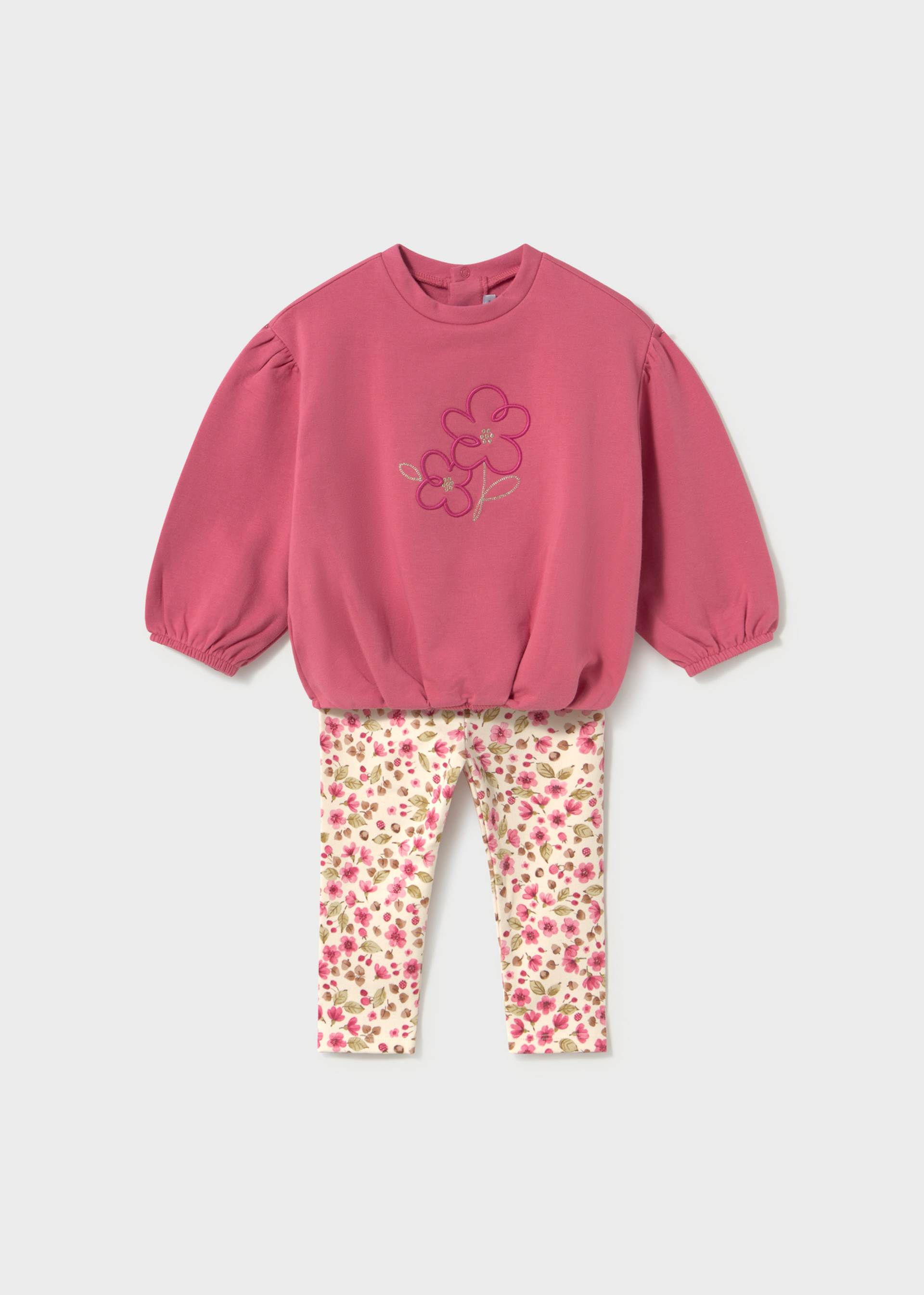 Baby Print Leggings and Jumper Set