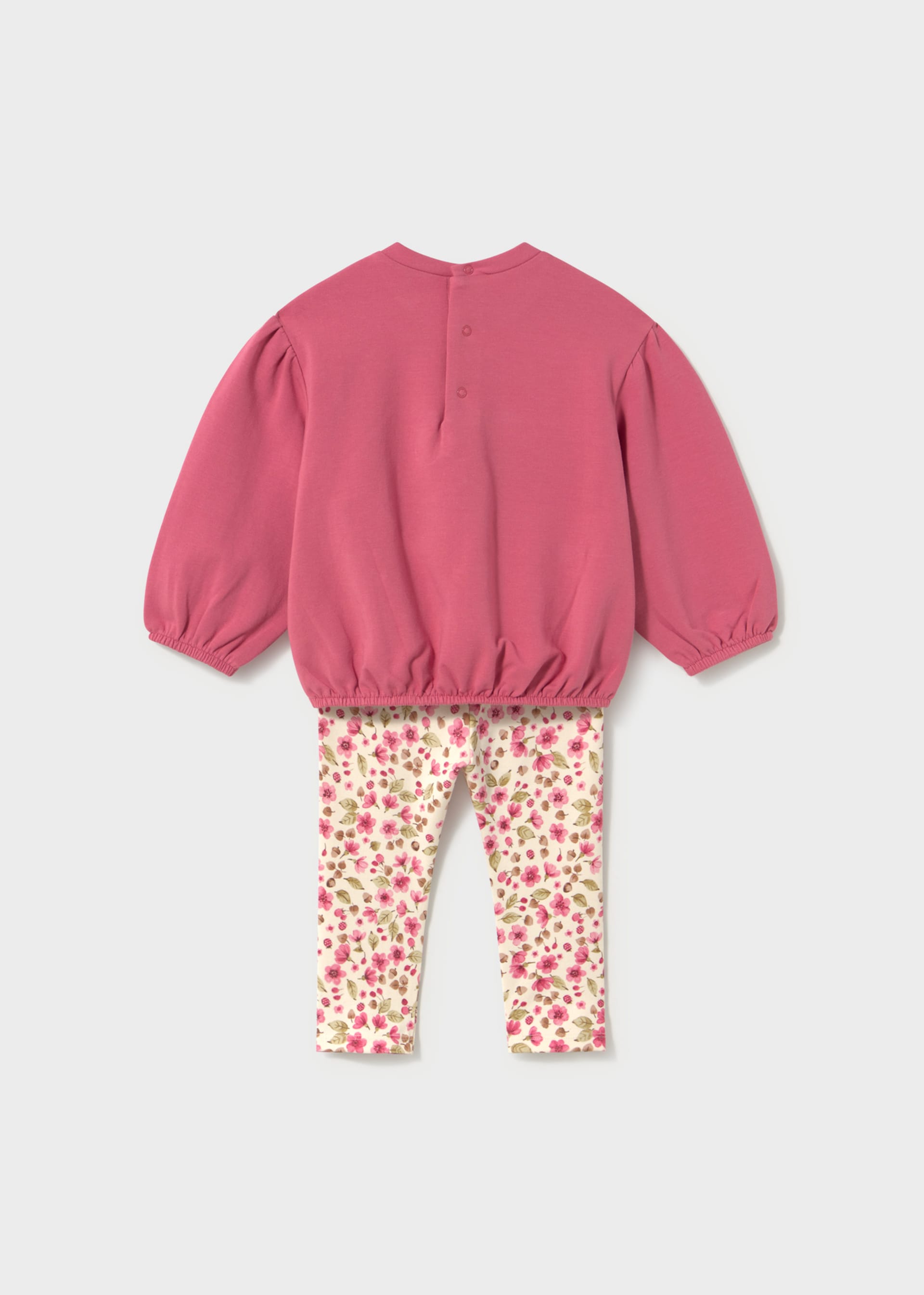 Ensemble legging imprimé avec sweat bébé