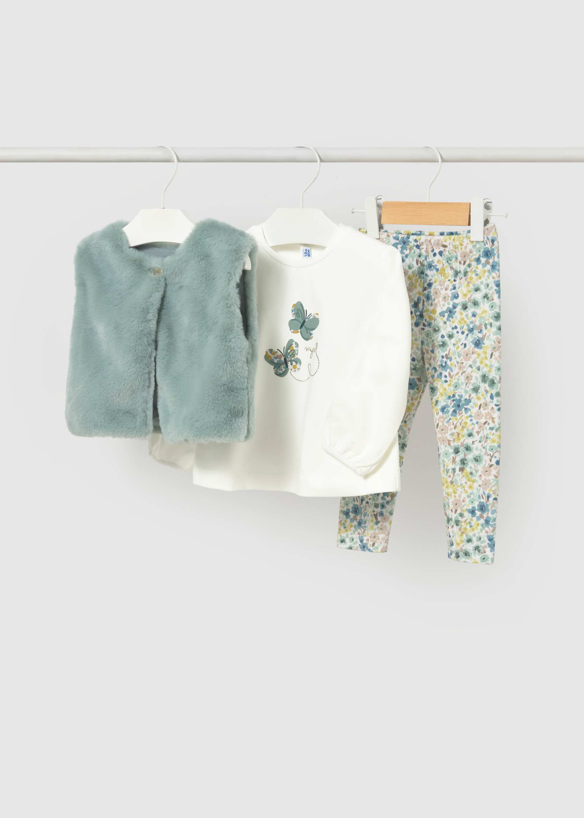 Completo 3 pezzi gilet bimba