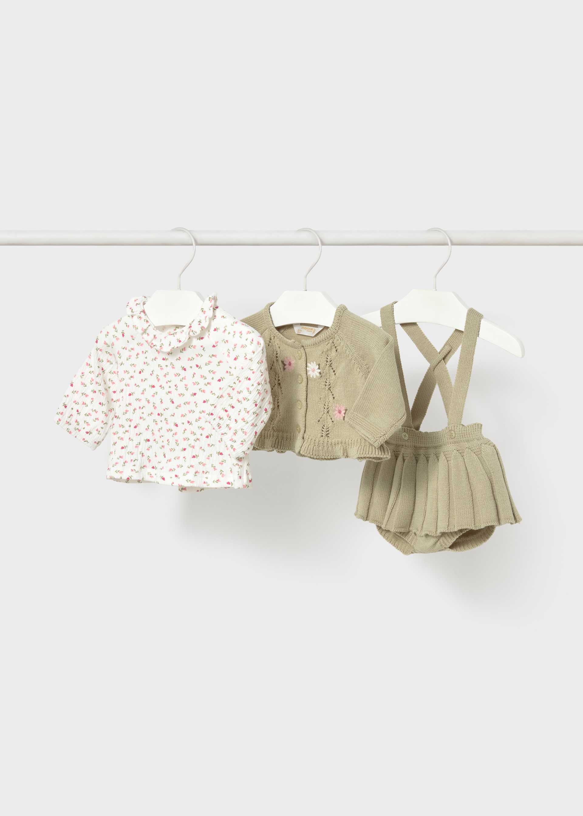 Newborn 3-piece Set with Skirt