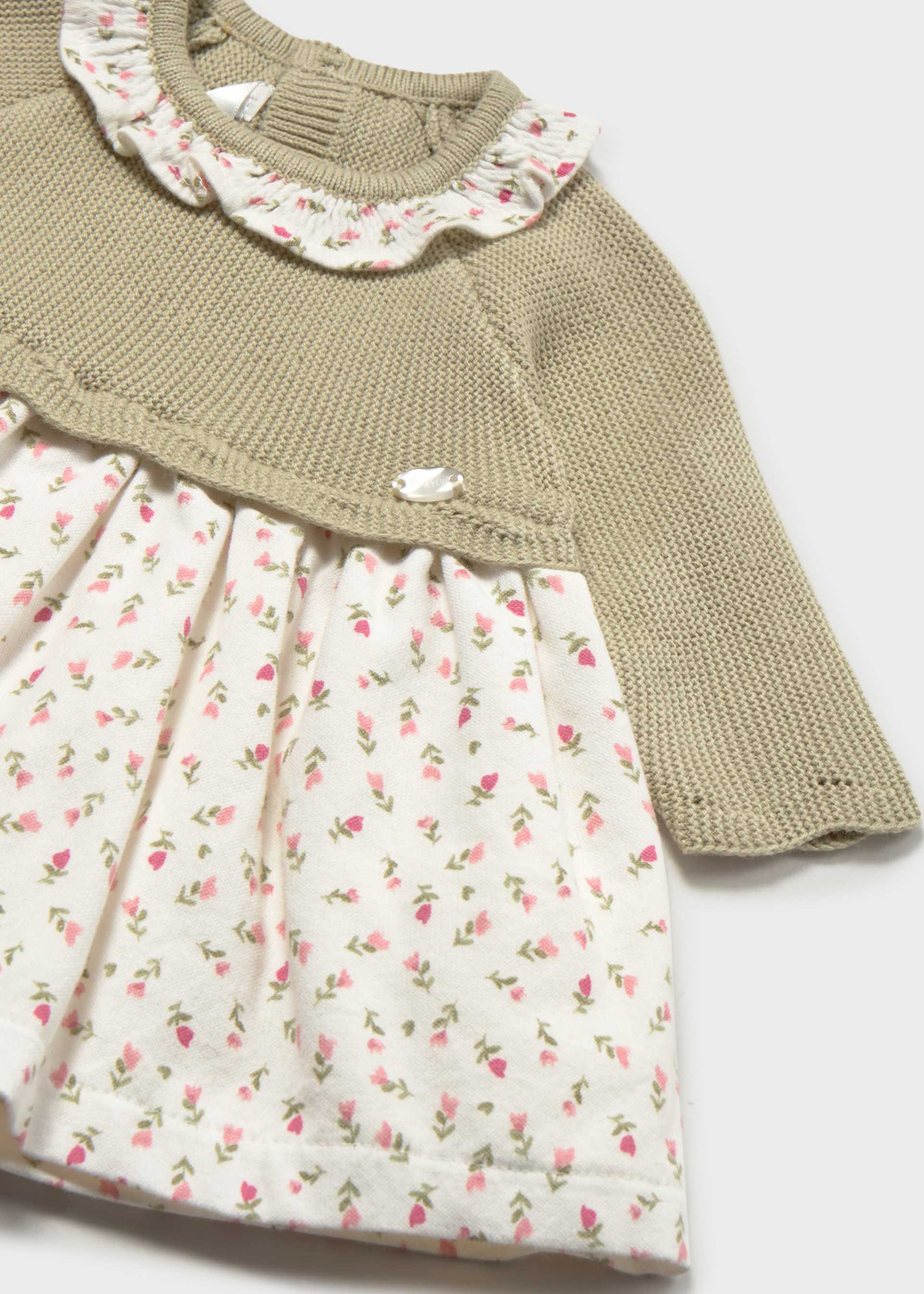 Robe en tricot combiné nouveau-né