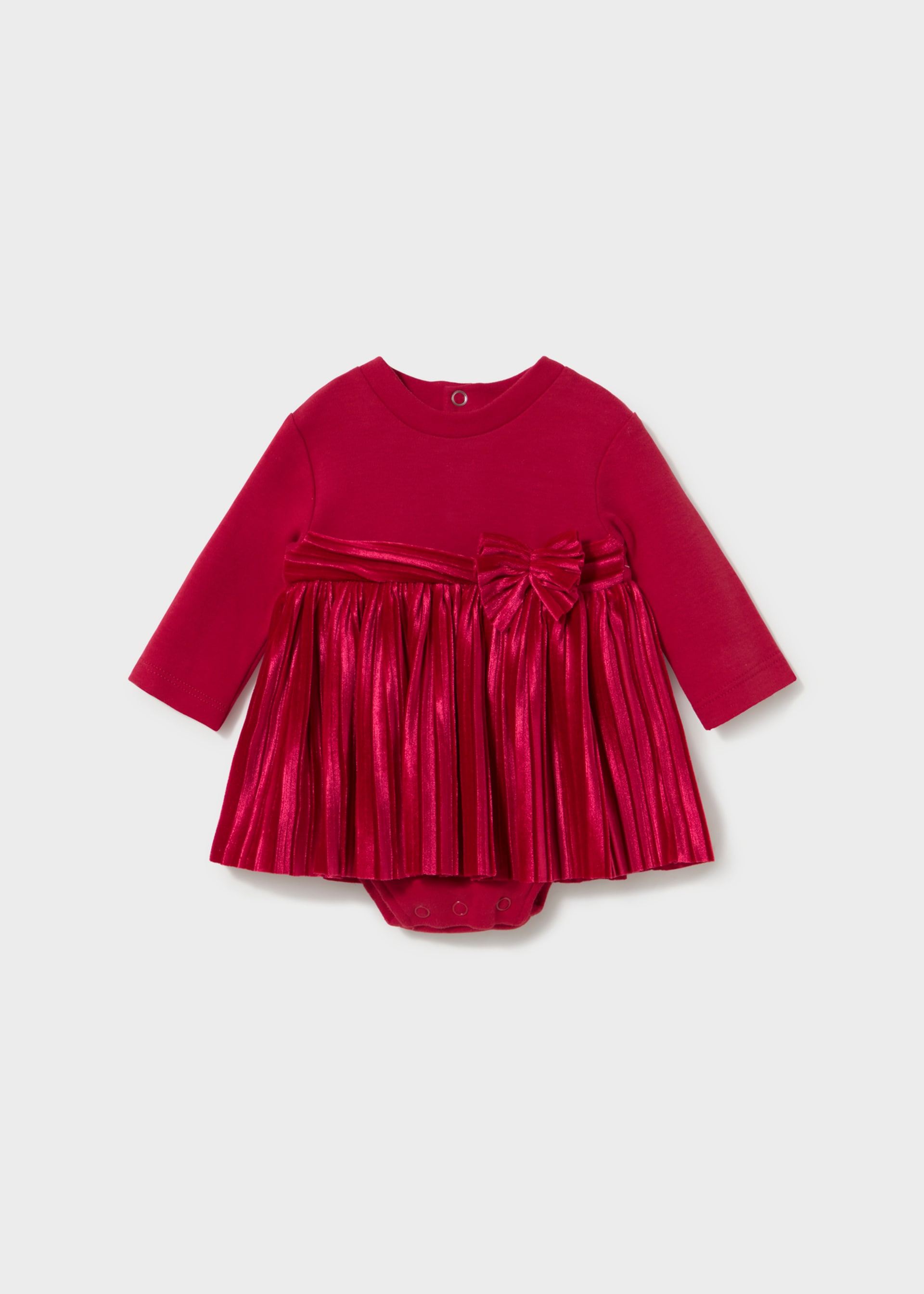 Newborn Babygrow Bow Dress