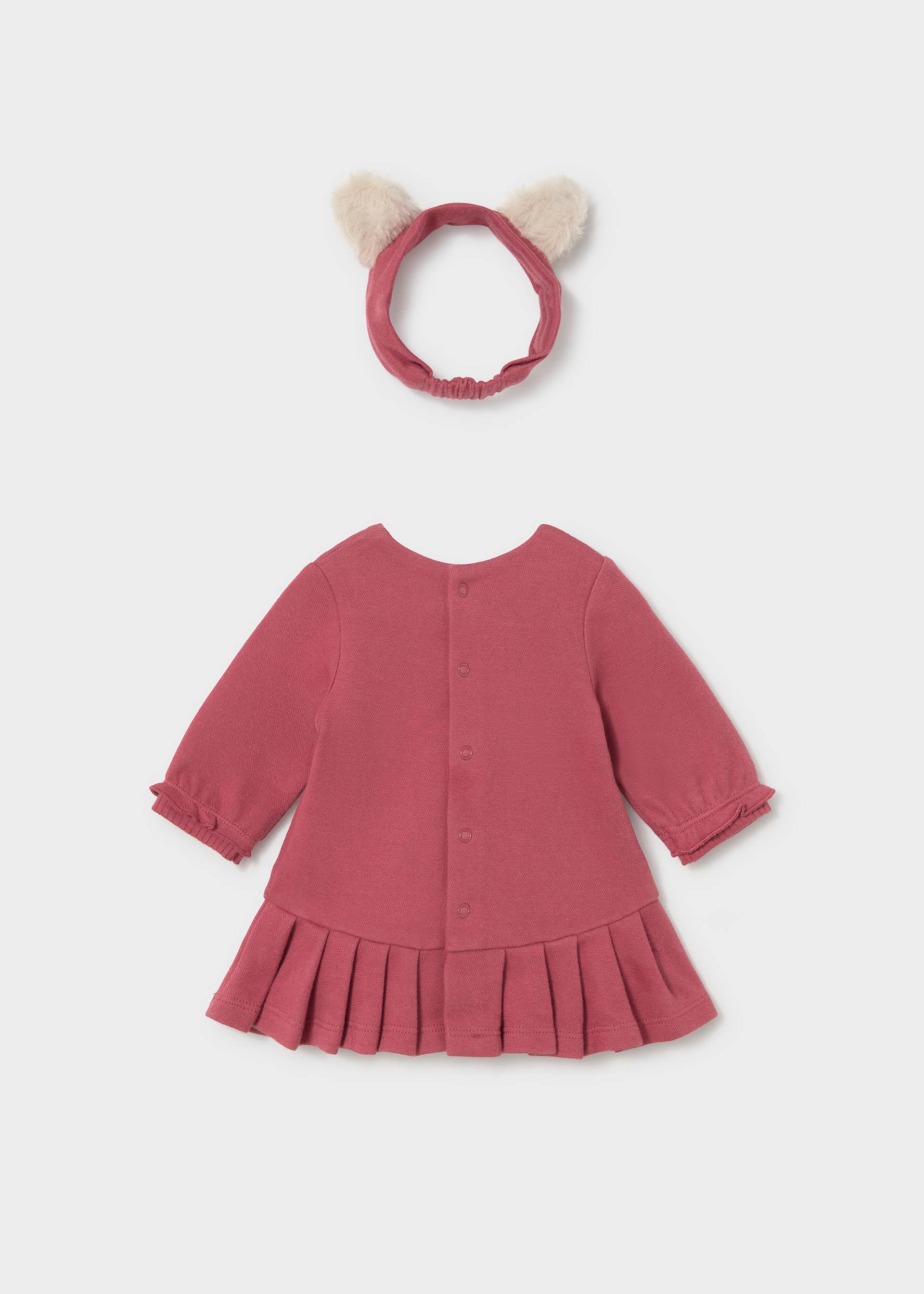 Rochie cu bentita nou-nascut