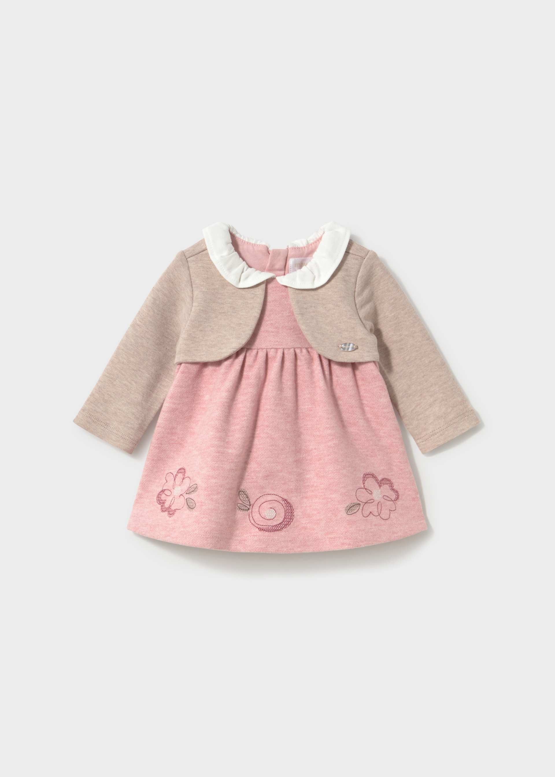 Newborn Girl Dress with Cardigan