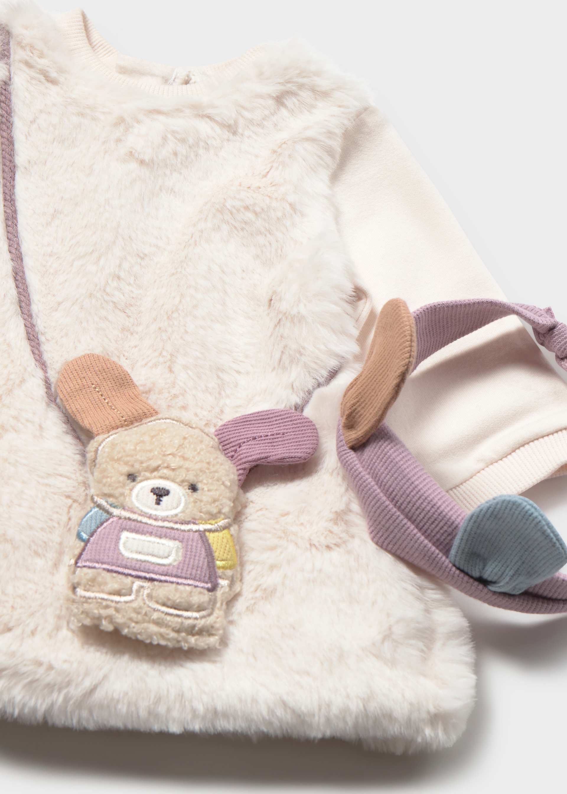 Newborn Mock Bag Dress with Headband